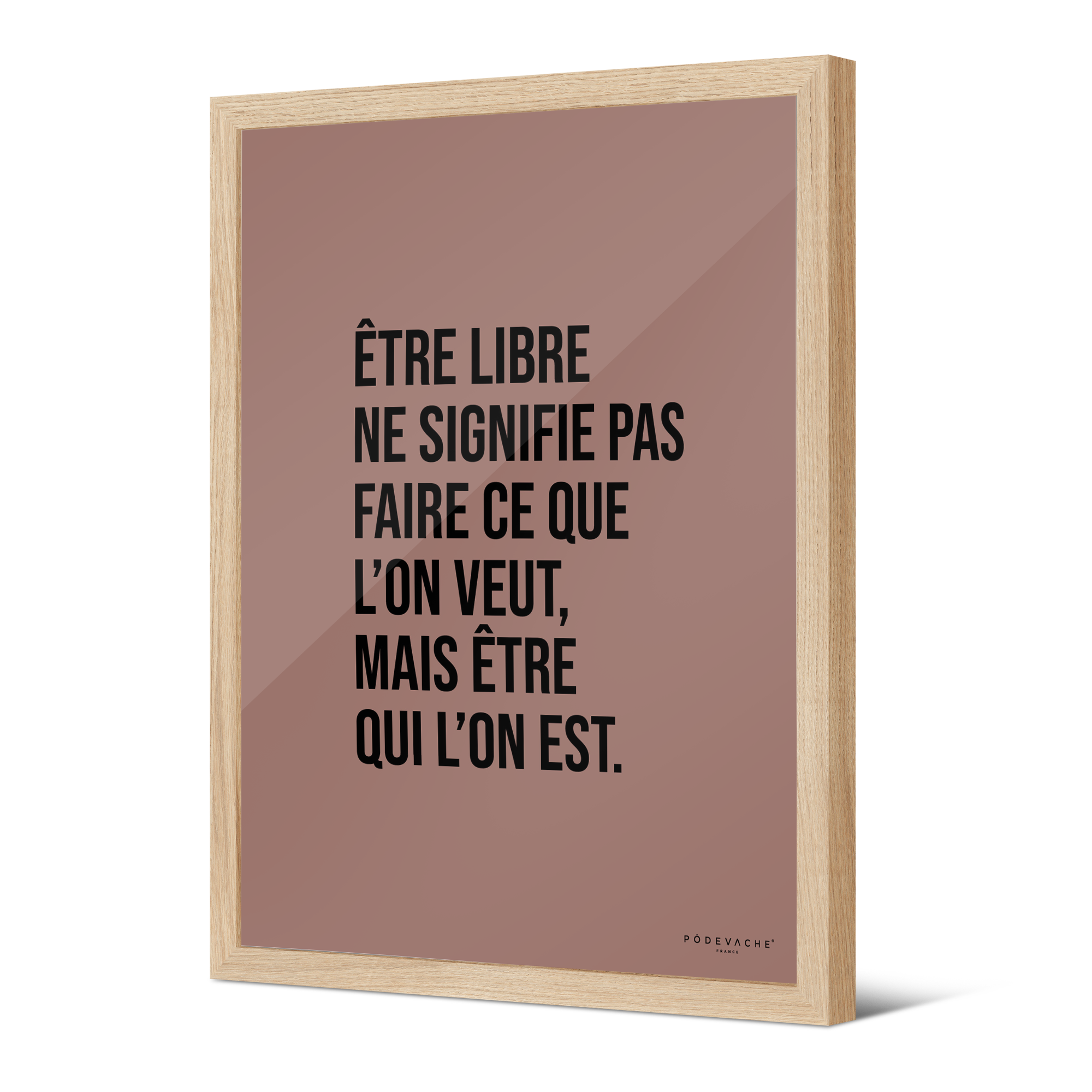 Affiche ou affiche encadrée Etre Libre