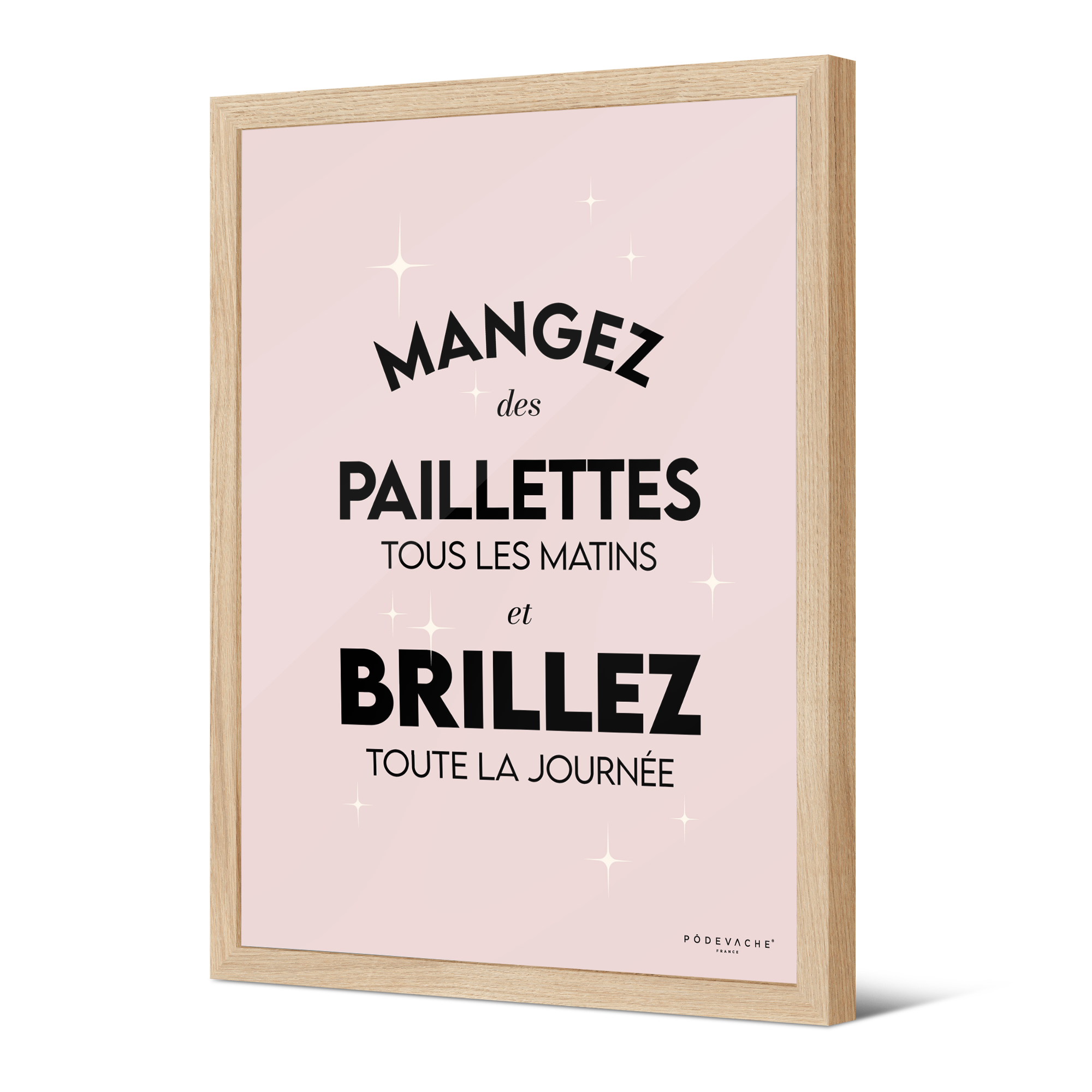 Affiche ou affiche encadrée Mangez des Paillettes