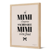 Affiche encadrée en papier — modèle Mimi Enerve