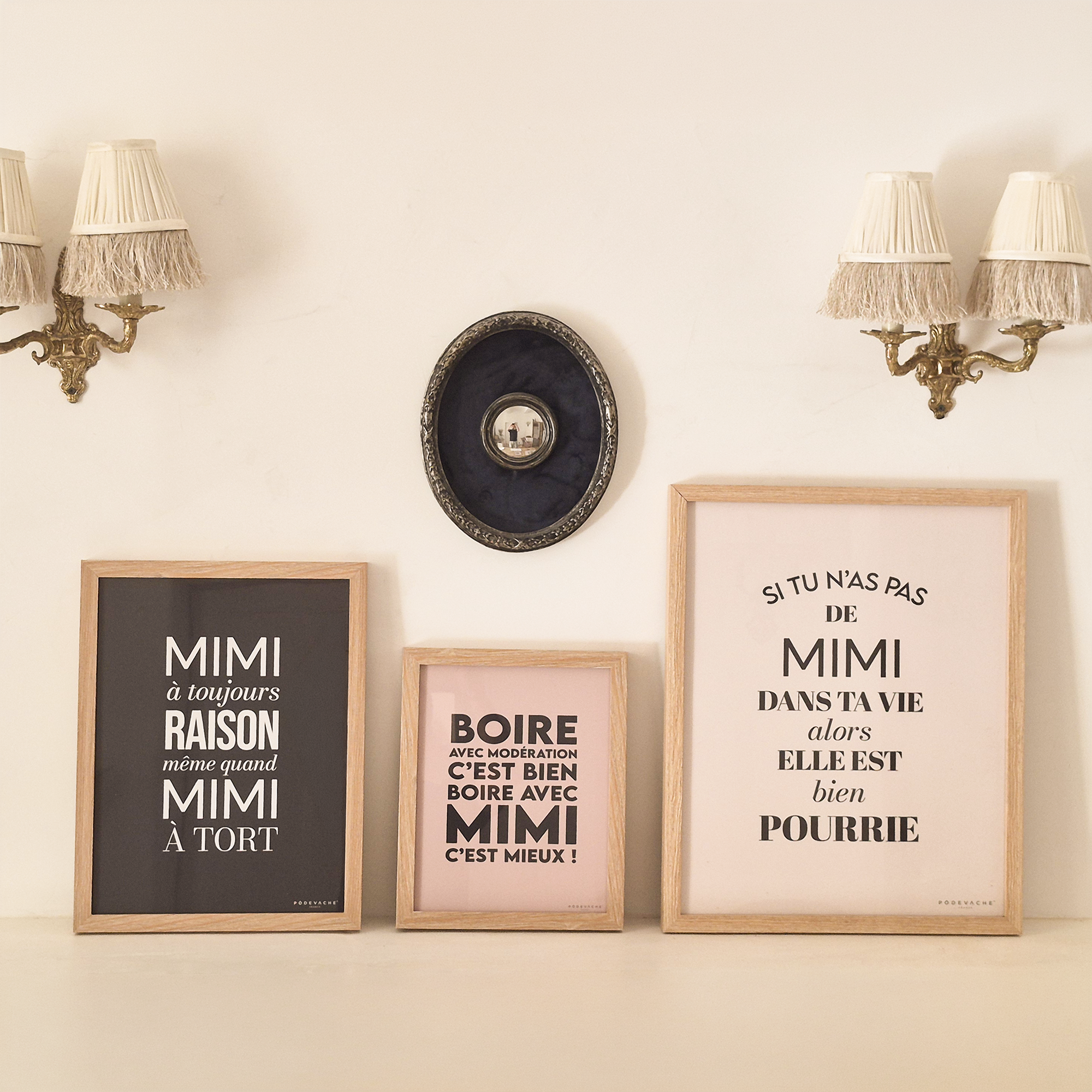 Affiche ou affiche encadrée Mimi Vie