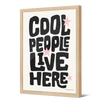 Affiche encadrée en papier — modèle Cool People