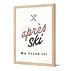 Affiche encadrée personnalisée en papier — modèle Après Ski