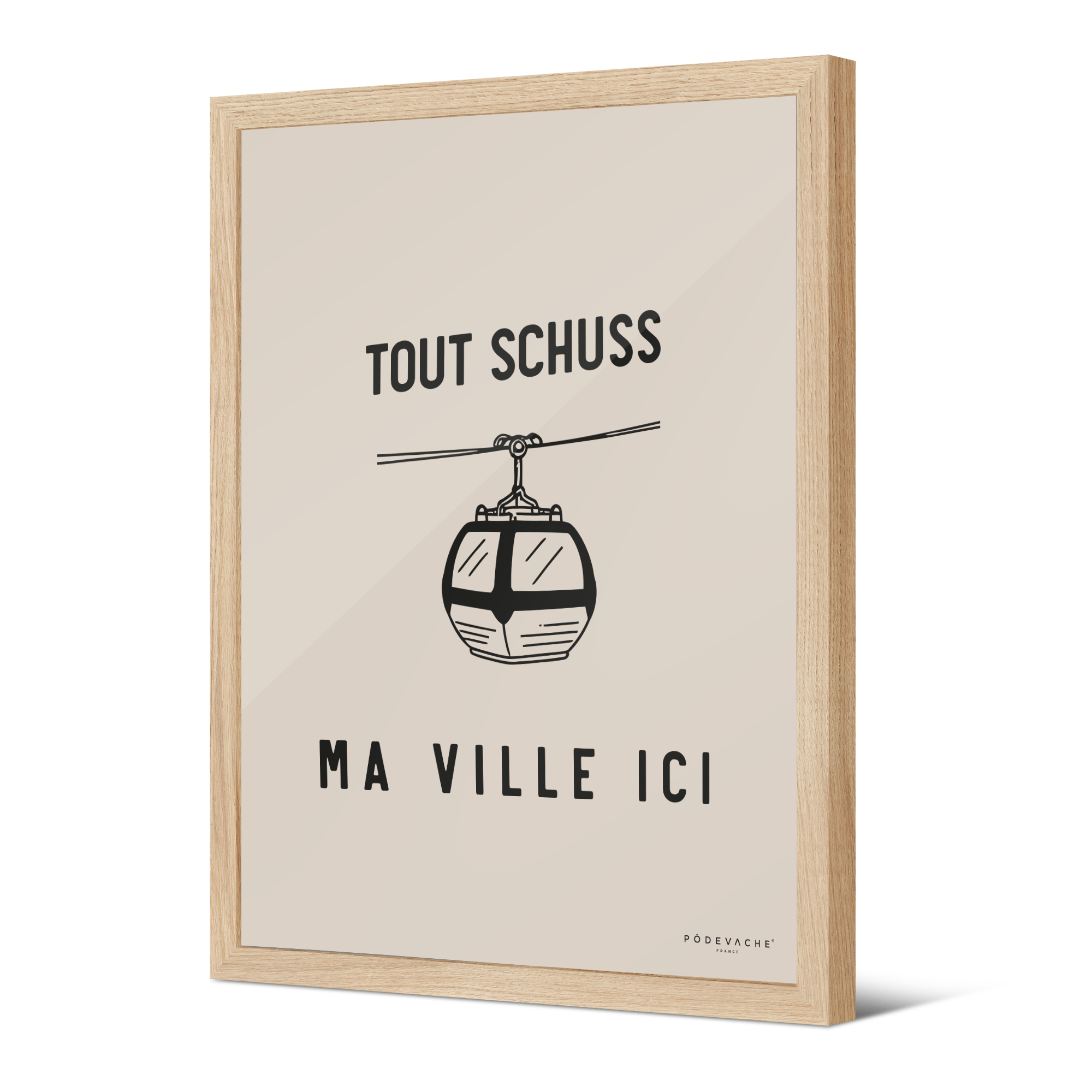 Affiche encadrée personnalisée Tout Schuss