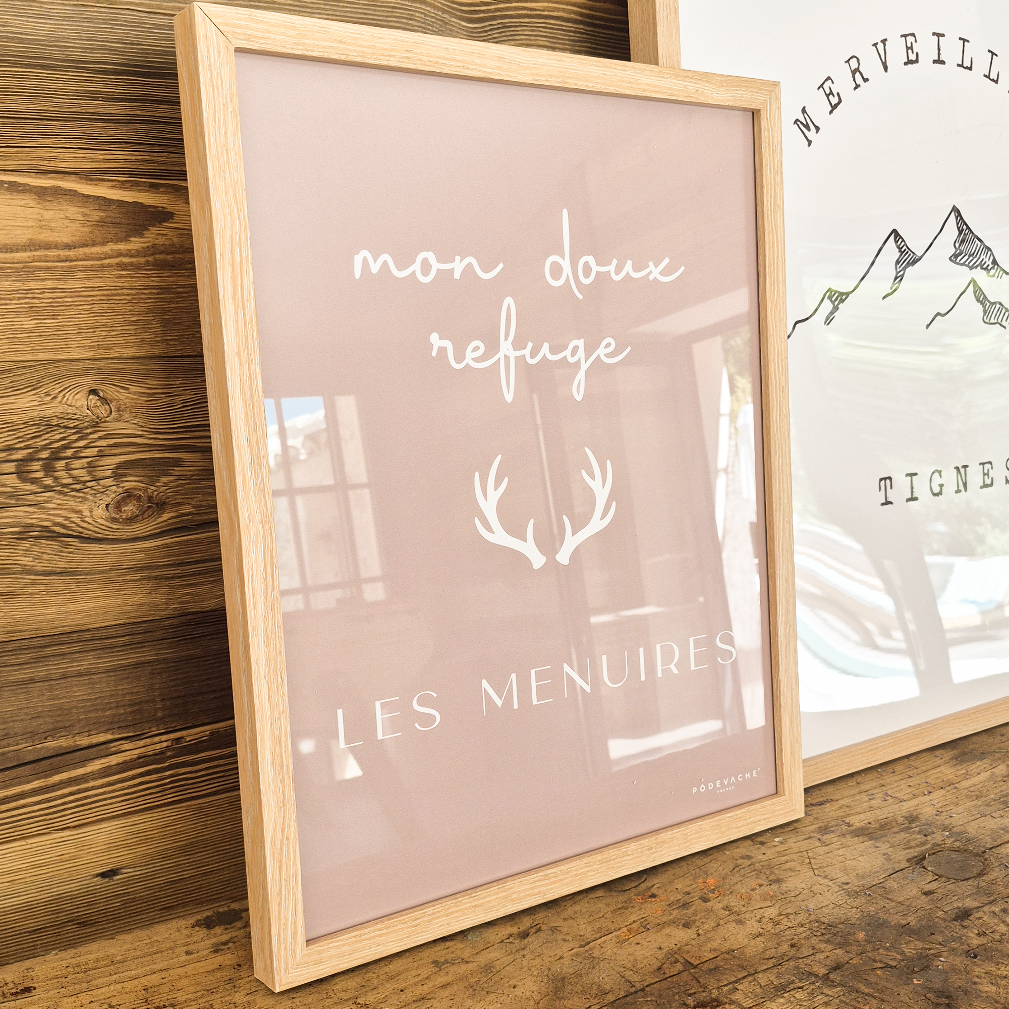 Affiche encadrée personnalisée Doux Refuge