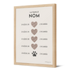 Affiche encadrée personnalisée en papier — modèle Détails Famille