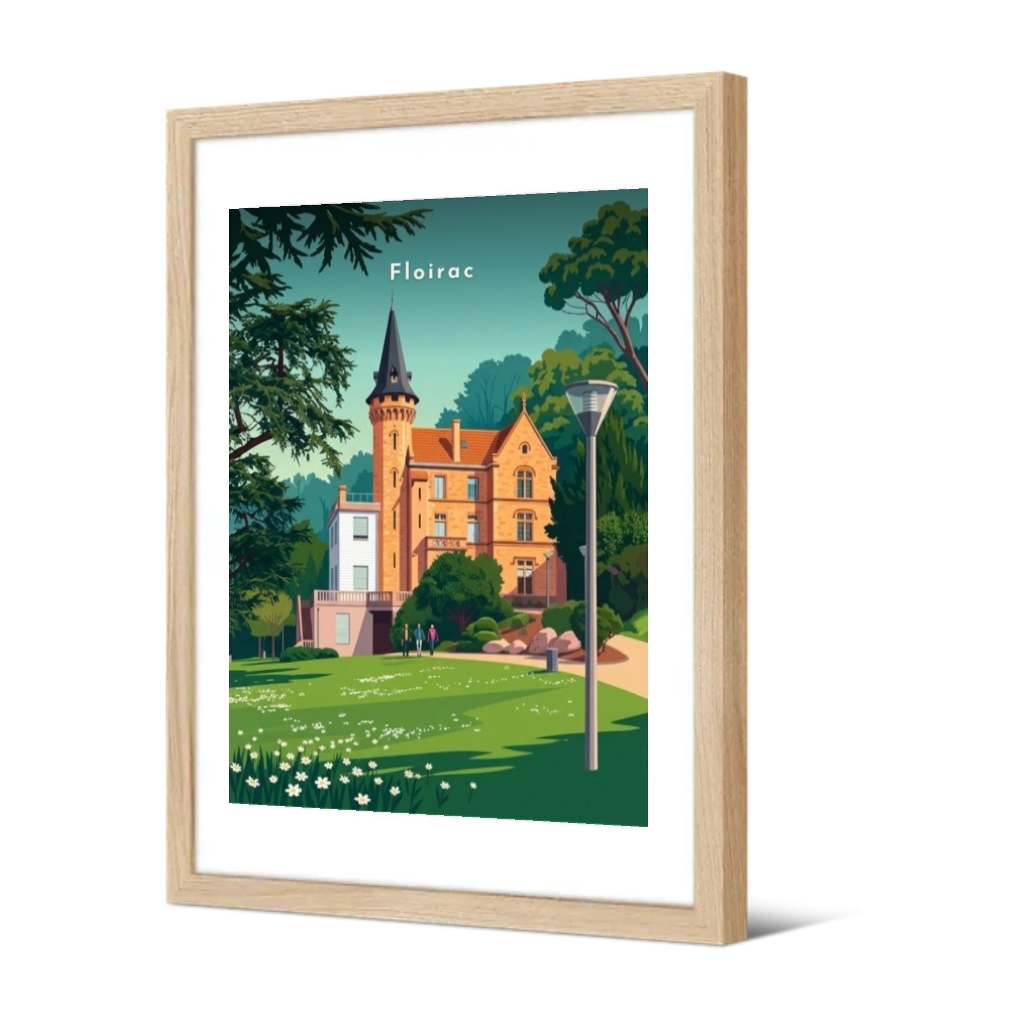 Parc du Castel — Pôdevache, encadrée, vue de trois quarts