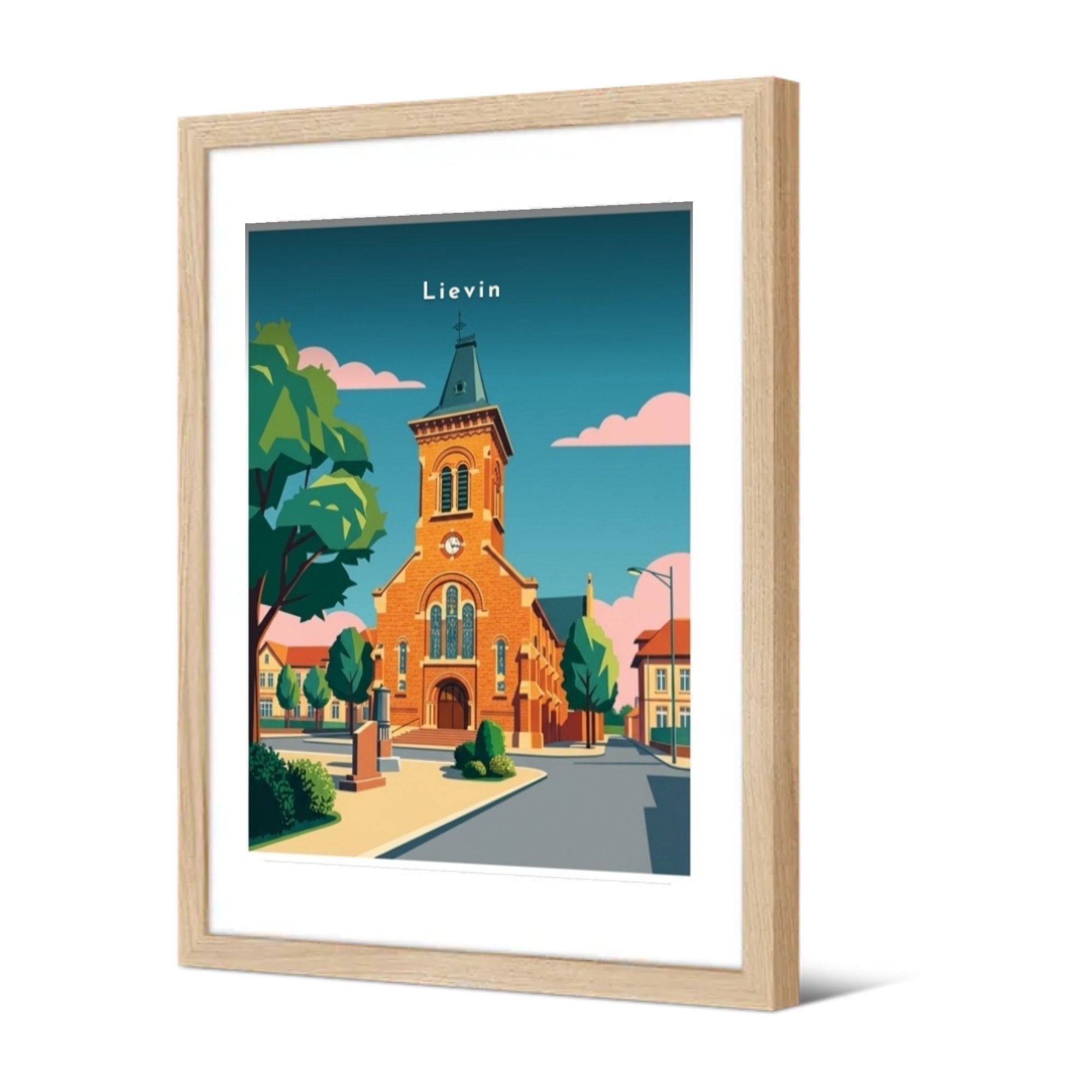 Église Saint-Amé — Pôdevache, encadrée, vue de trois quarts