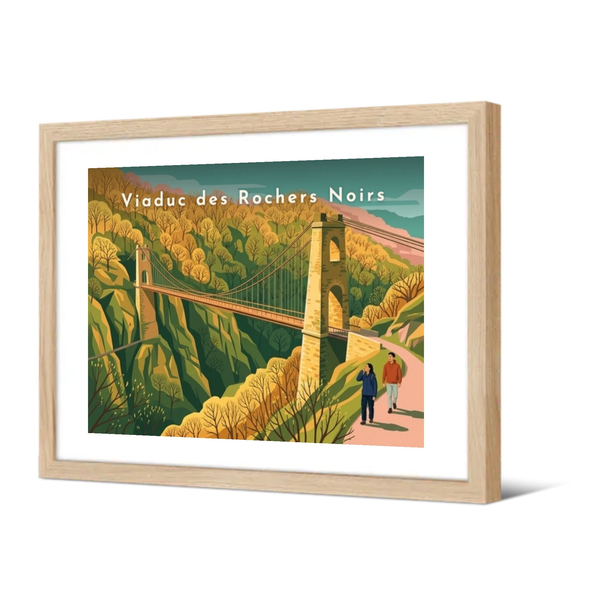 Viaduc des Rochers Noirs — Pôdevache, encadrée, vue de trois quarts