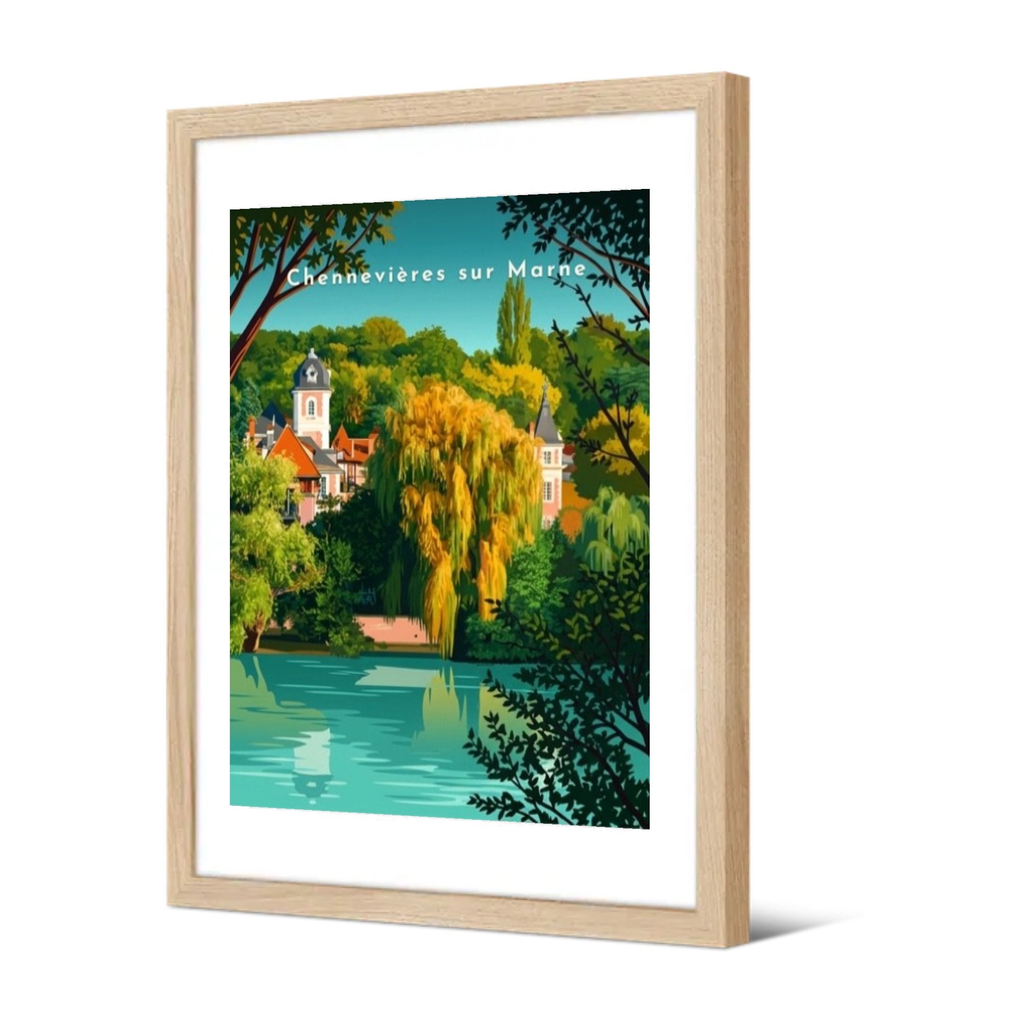La villa au saule pleureur — Pôdevache, encadrée, vue de trois quarts