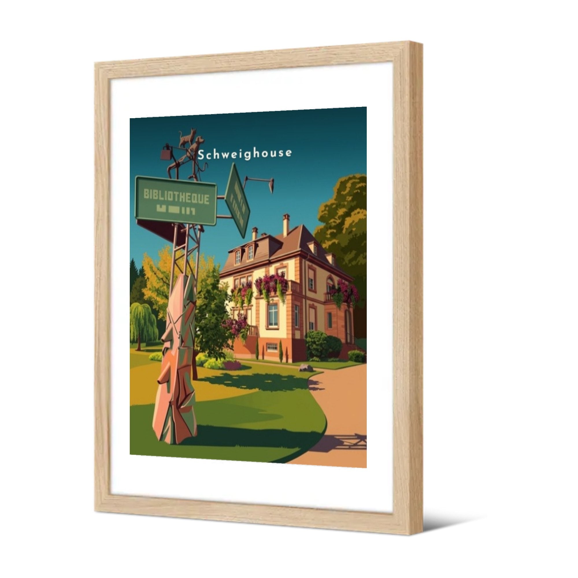 Schweighouse — Pôdevache, encadrée, vue de trois quarts