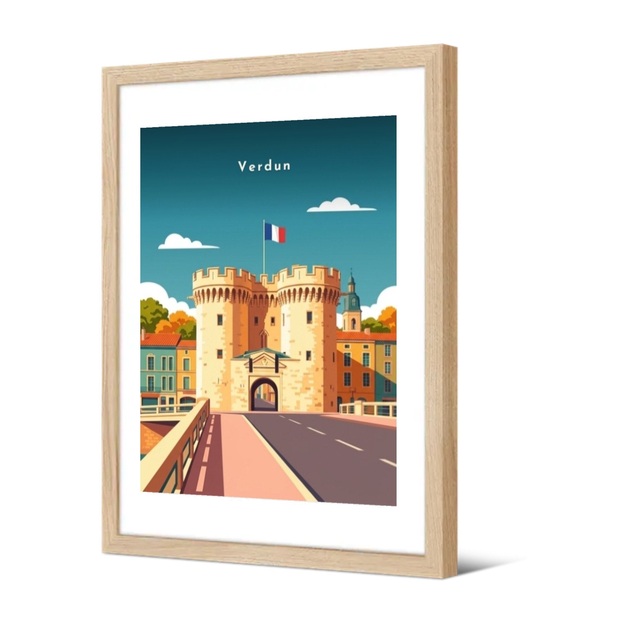 Porte Chaussée — Pôdevache, encadrée, vue de trois quarts