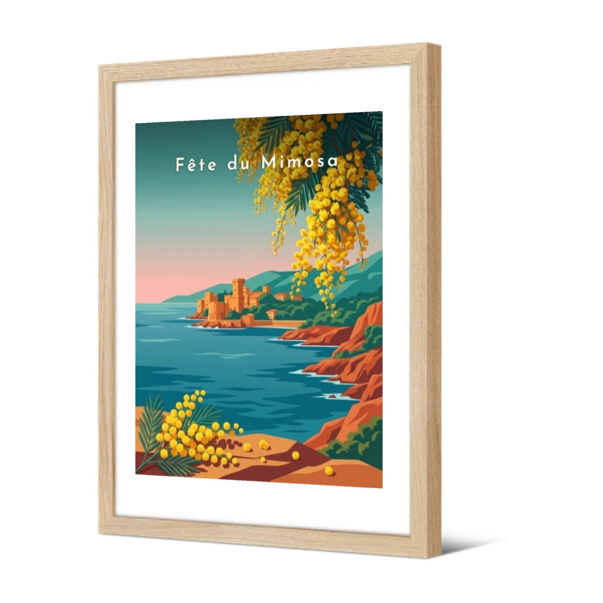 Fête du Mimosa — Pôdevache, encadrée, vue de trois quarts