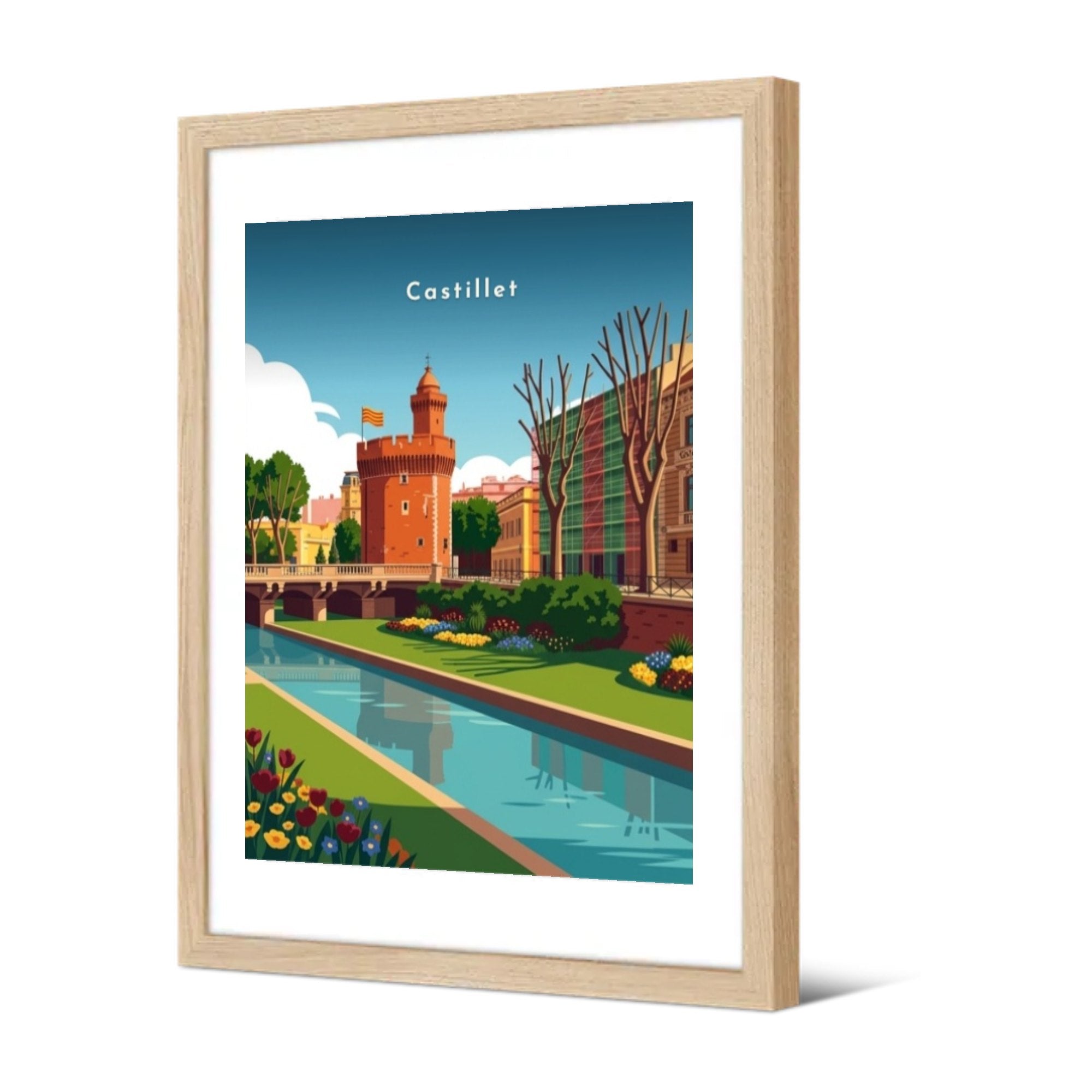 Castillet — Pôdevache, encadrée, vue de trois quarts