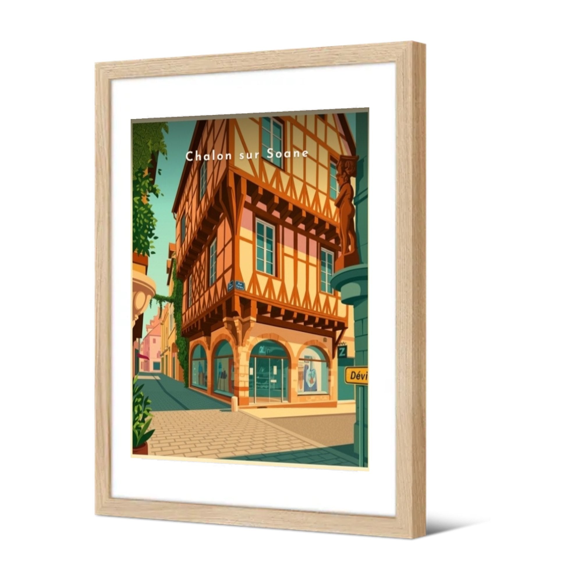 Chalon sur Soane — Pôdevache, encadrée, vue de trois quarts
