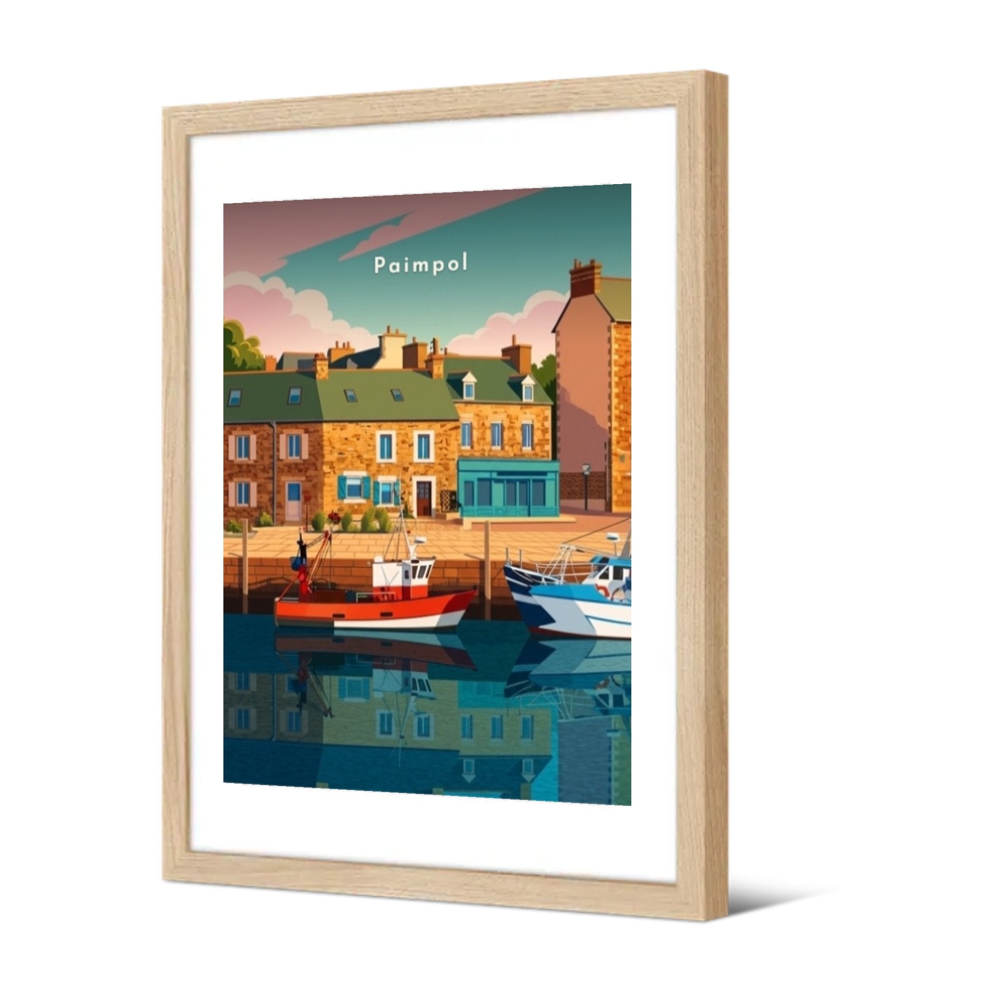 Le port — Pôdevache, encadrée, vue de trois quarts