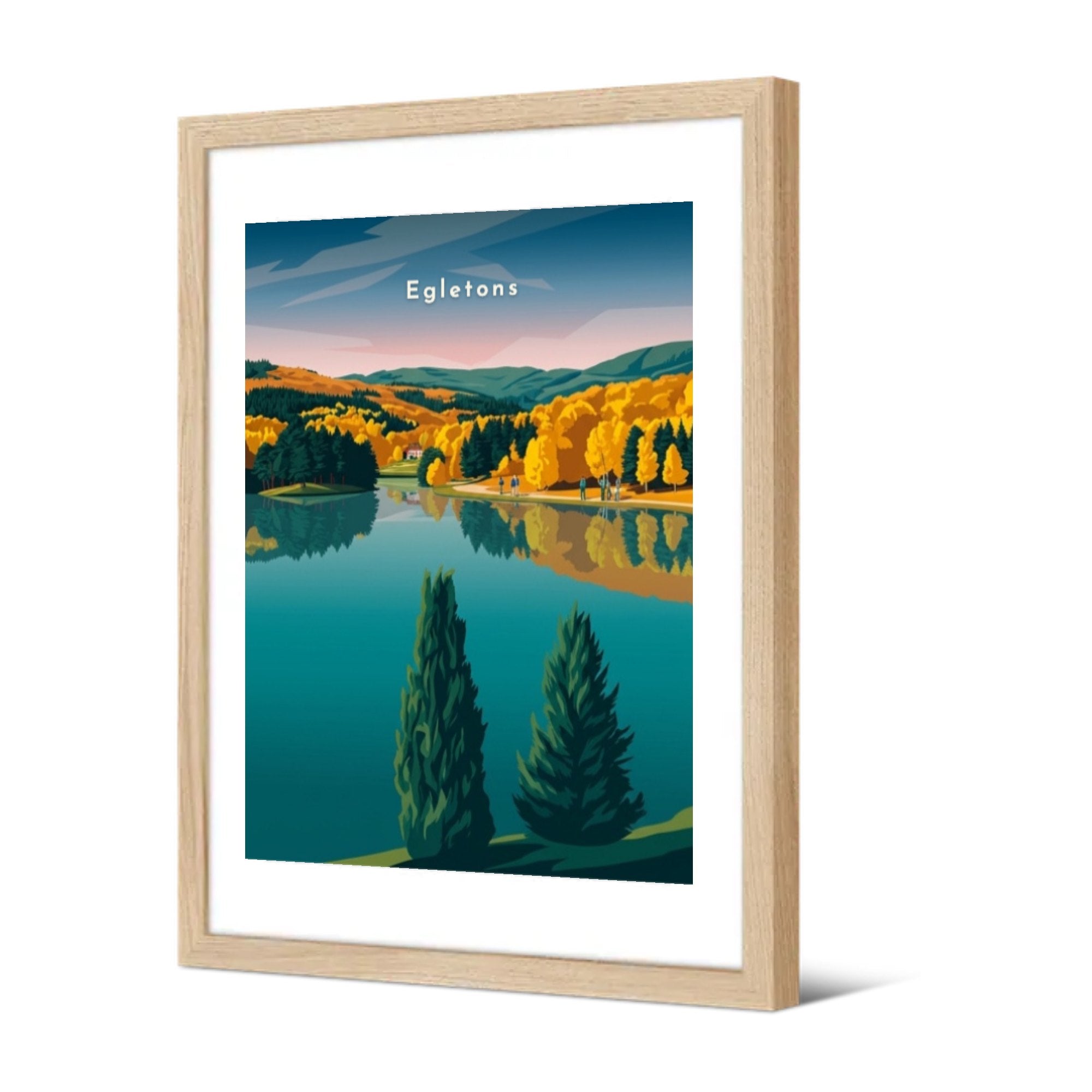 Lac du Deiro — Pôdevache, encadrée, vue de trois quarts