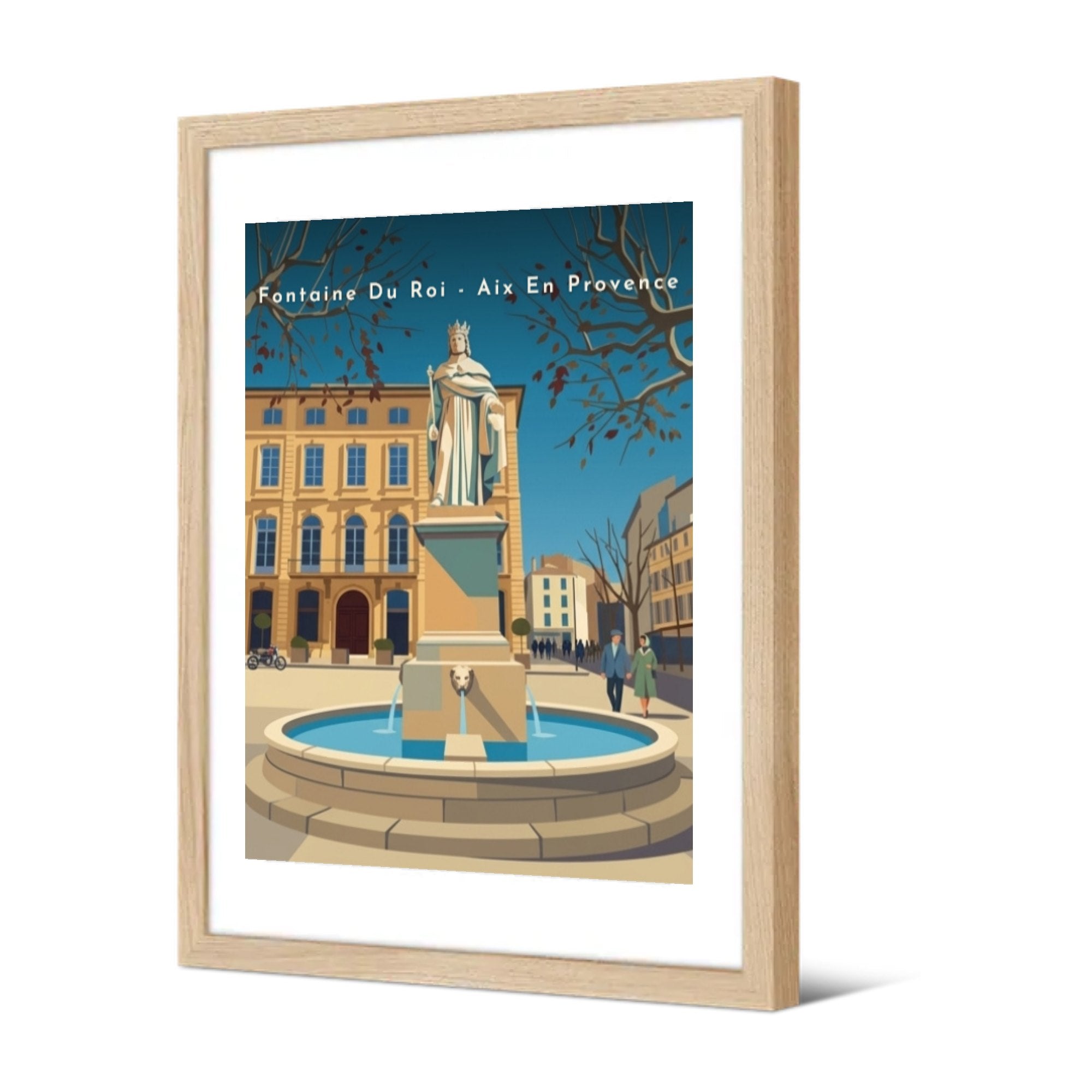 Fontaine Du Roi - Aix En Provence — Pôdevache, encadrée, vue de trois quarts