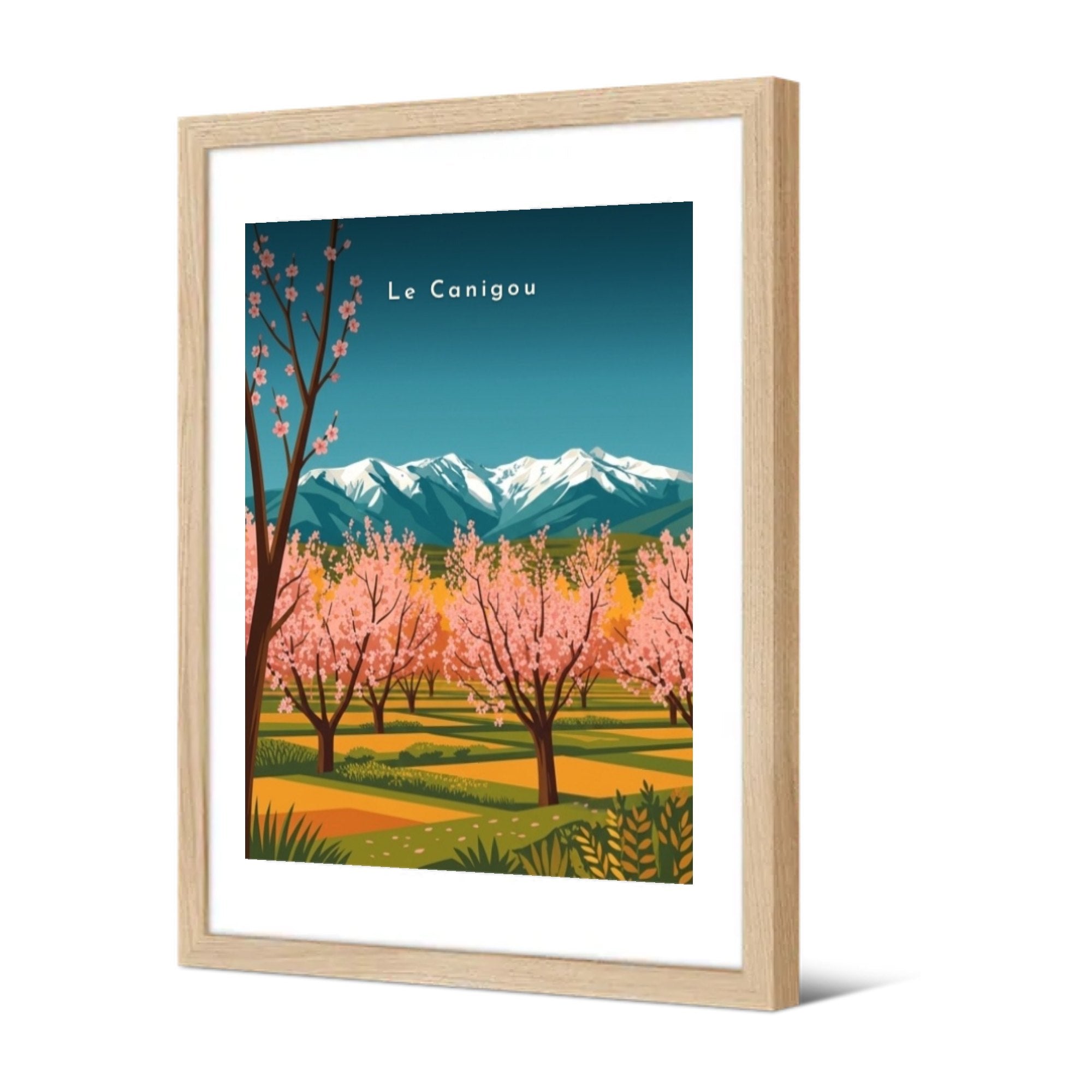 Le Canigou — Pôdevache, encadrée, vue de trois quarts