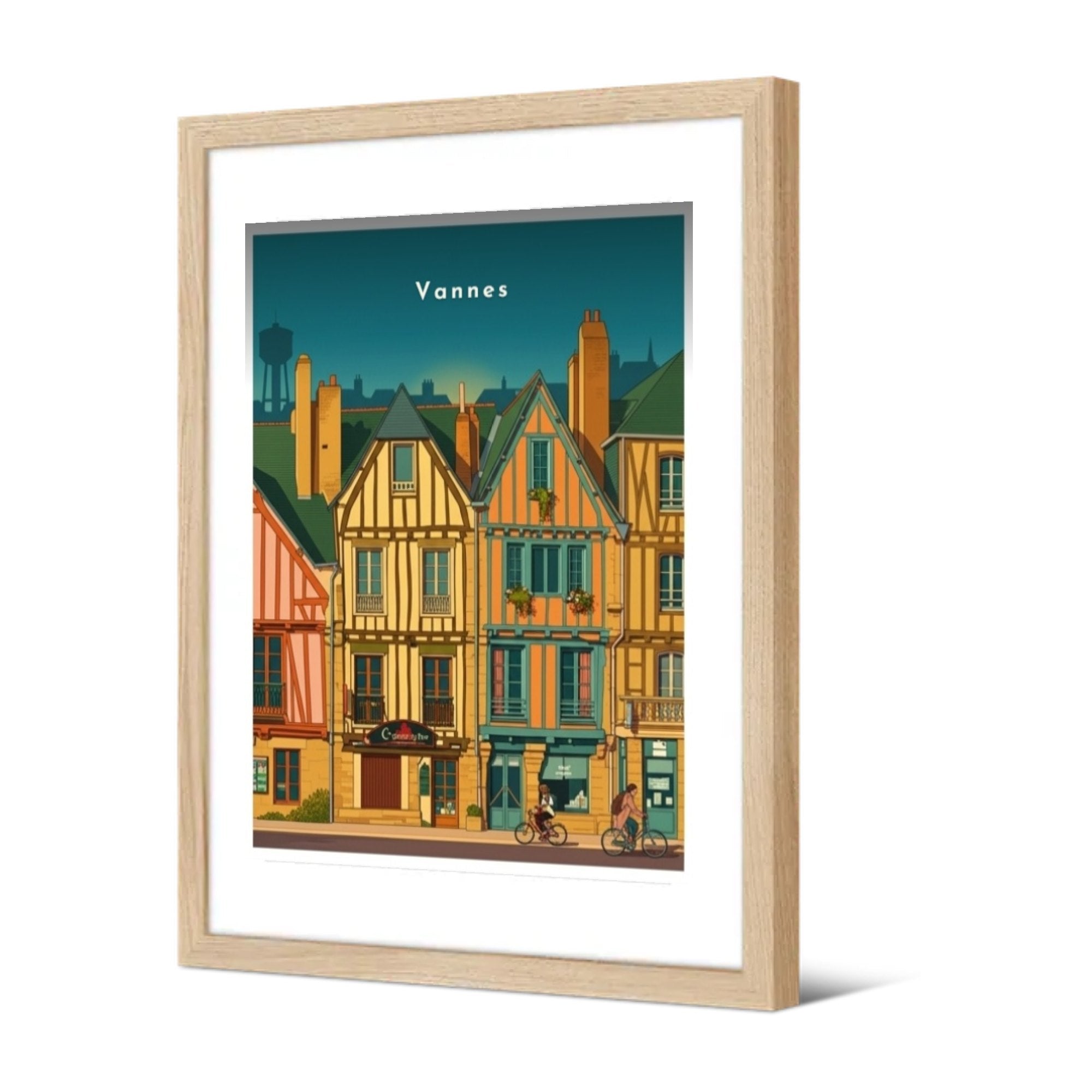 Maisons à pans de bois — Pôdevache, encadrée, vue de trois quarts