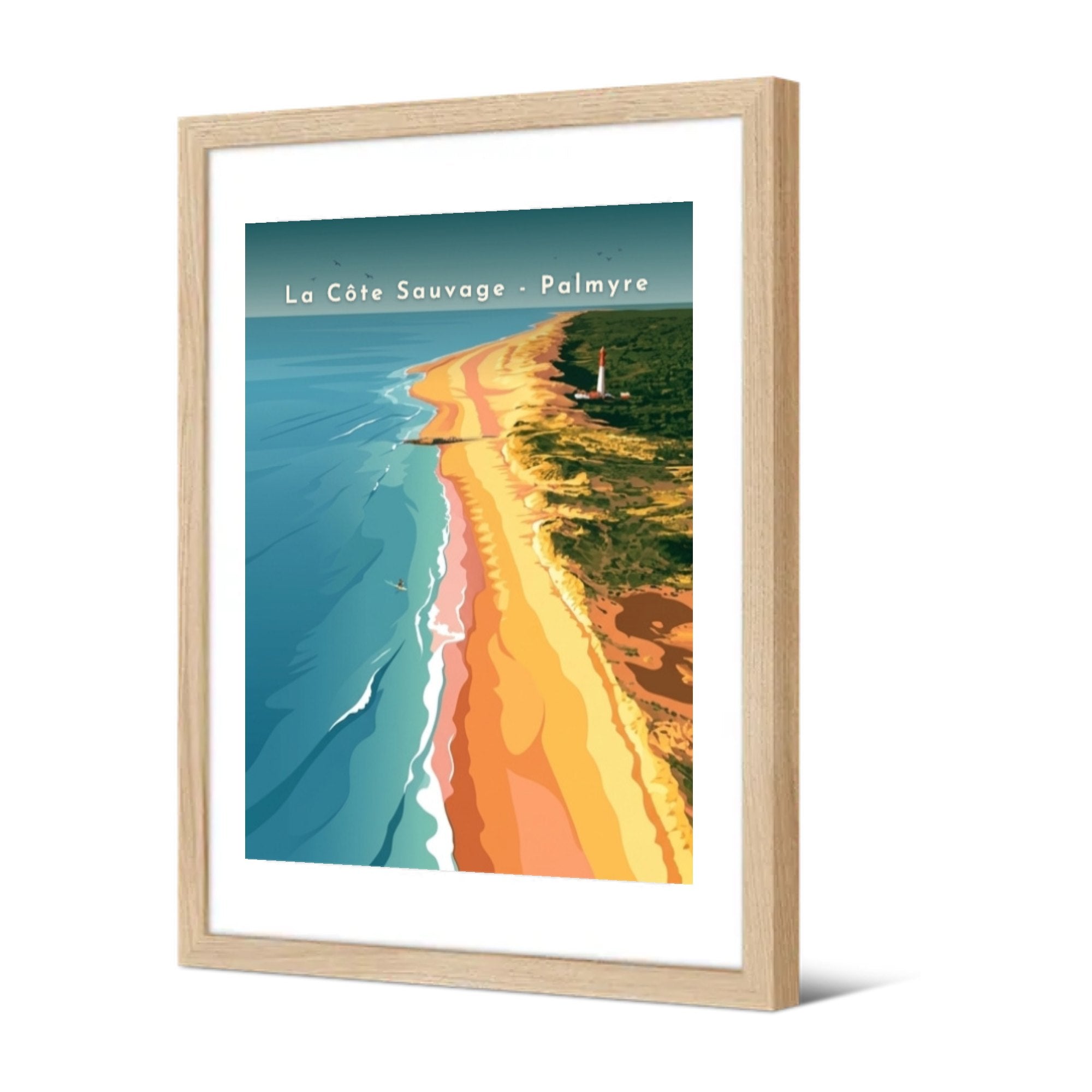 La Côte Sauvage - Palmyre — Pôdevache, encadrée, vue de trois quarts