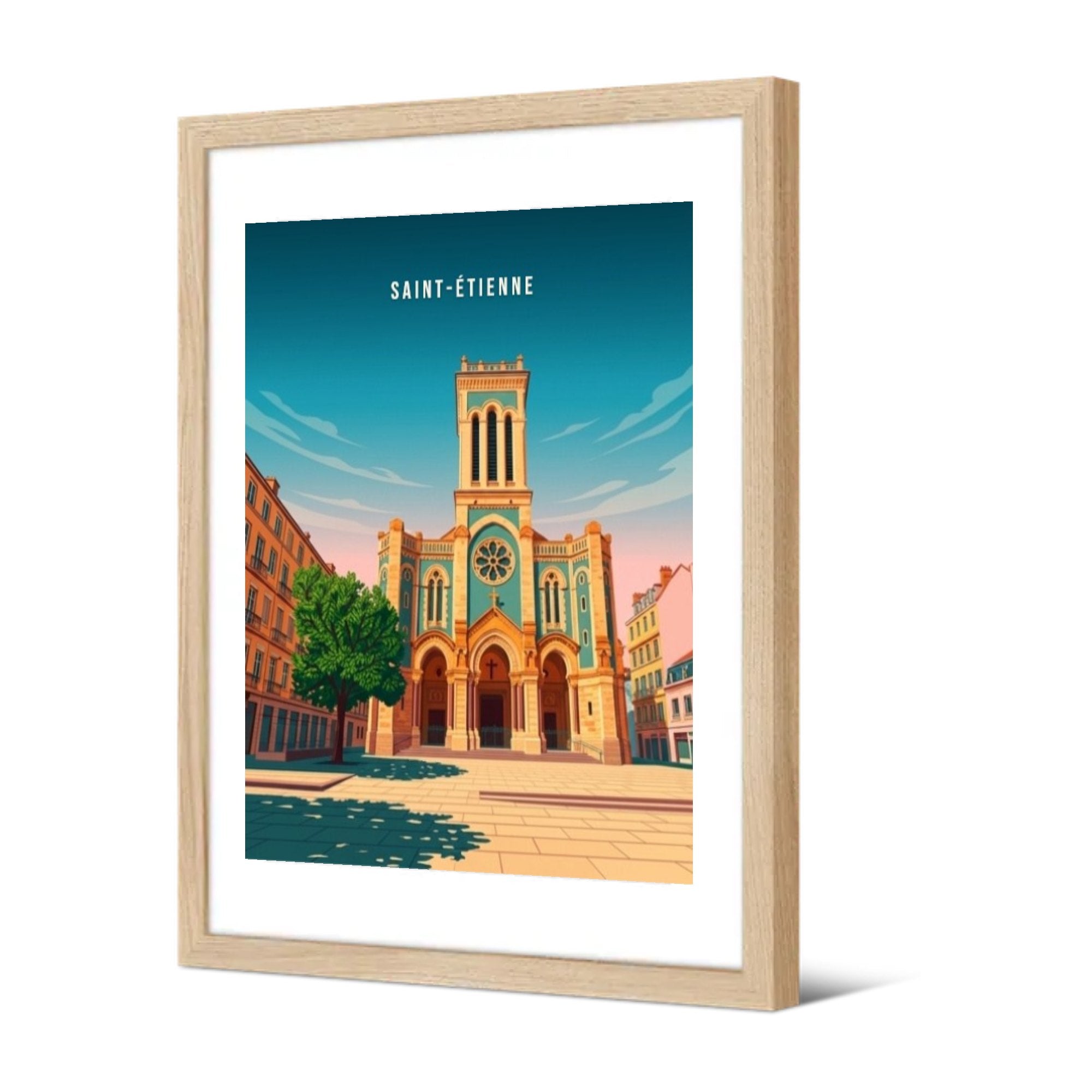 Église Sainte-Marie — Pôdevache, encadrée, vue de trois quarts