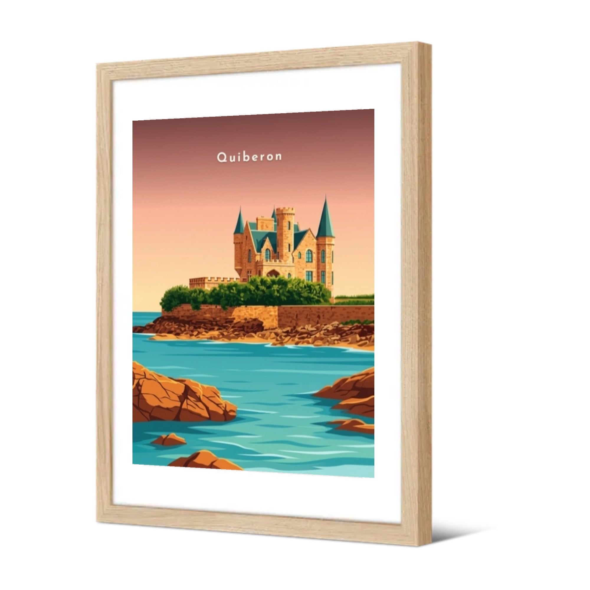 Le château Turpault — Pôdevache, encadrée, vue de trois quarts