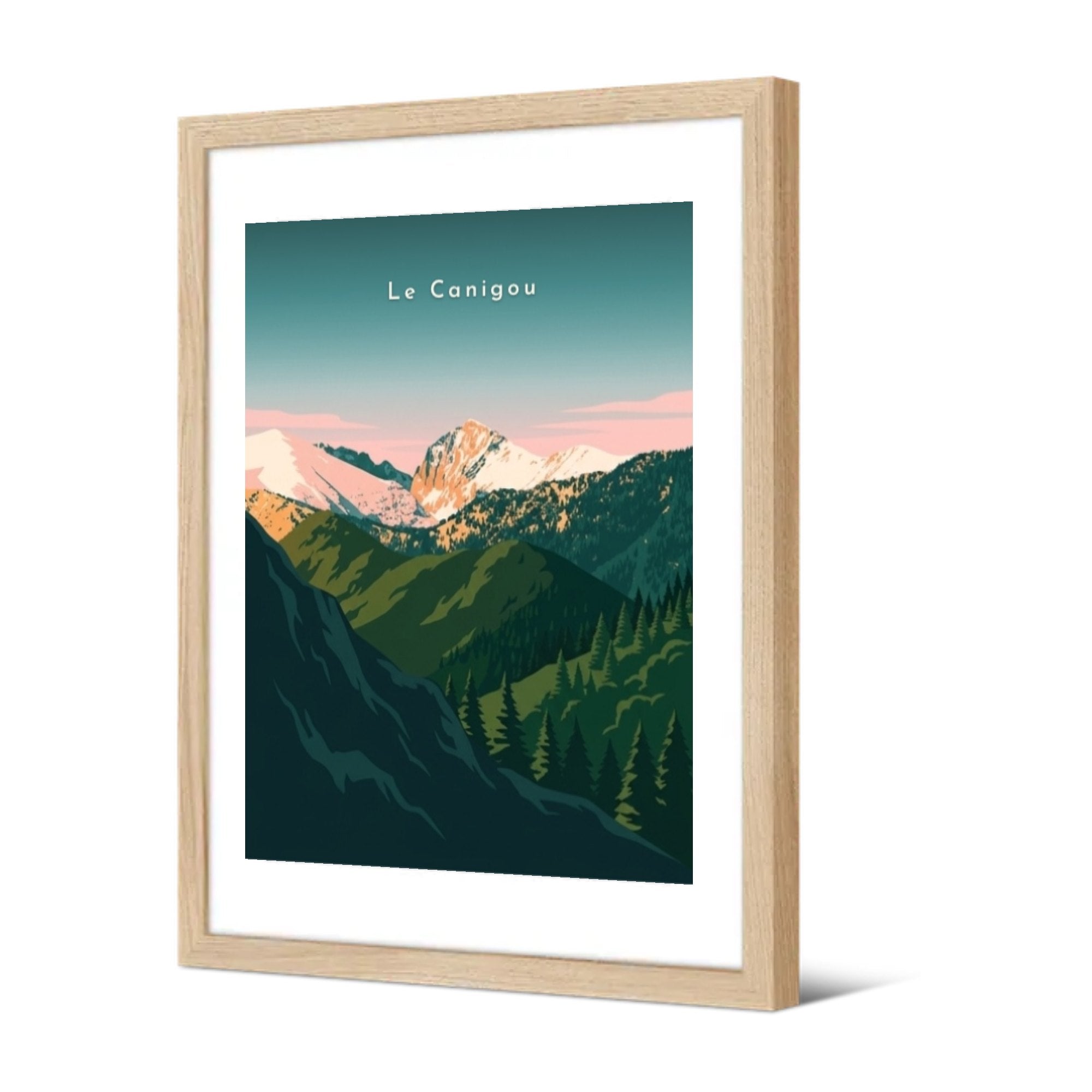 Le Canigou — Pôdevache, encadrée, vue de trois quarts