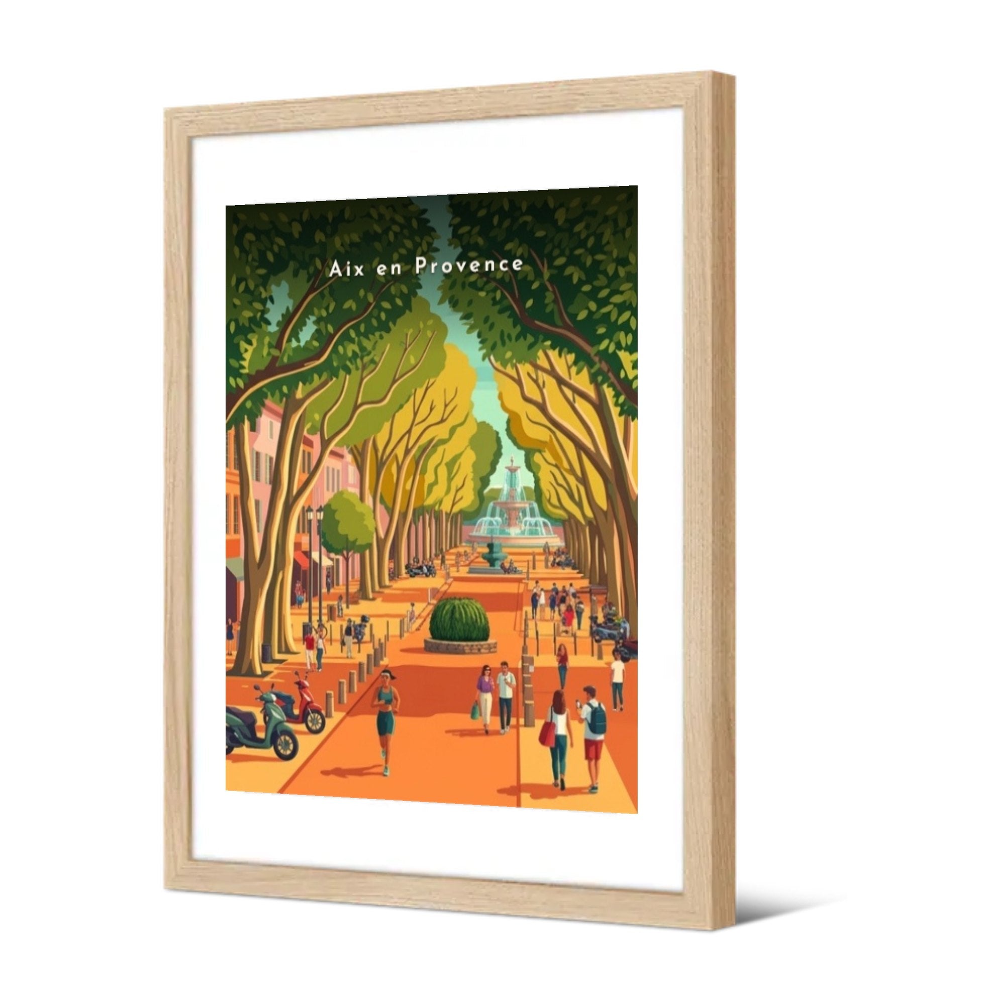 Le Cours Mirabeau — Pôdevache, encadrée, vue de trois quarts