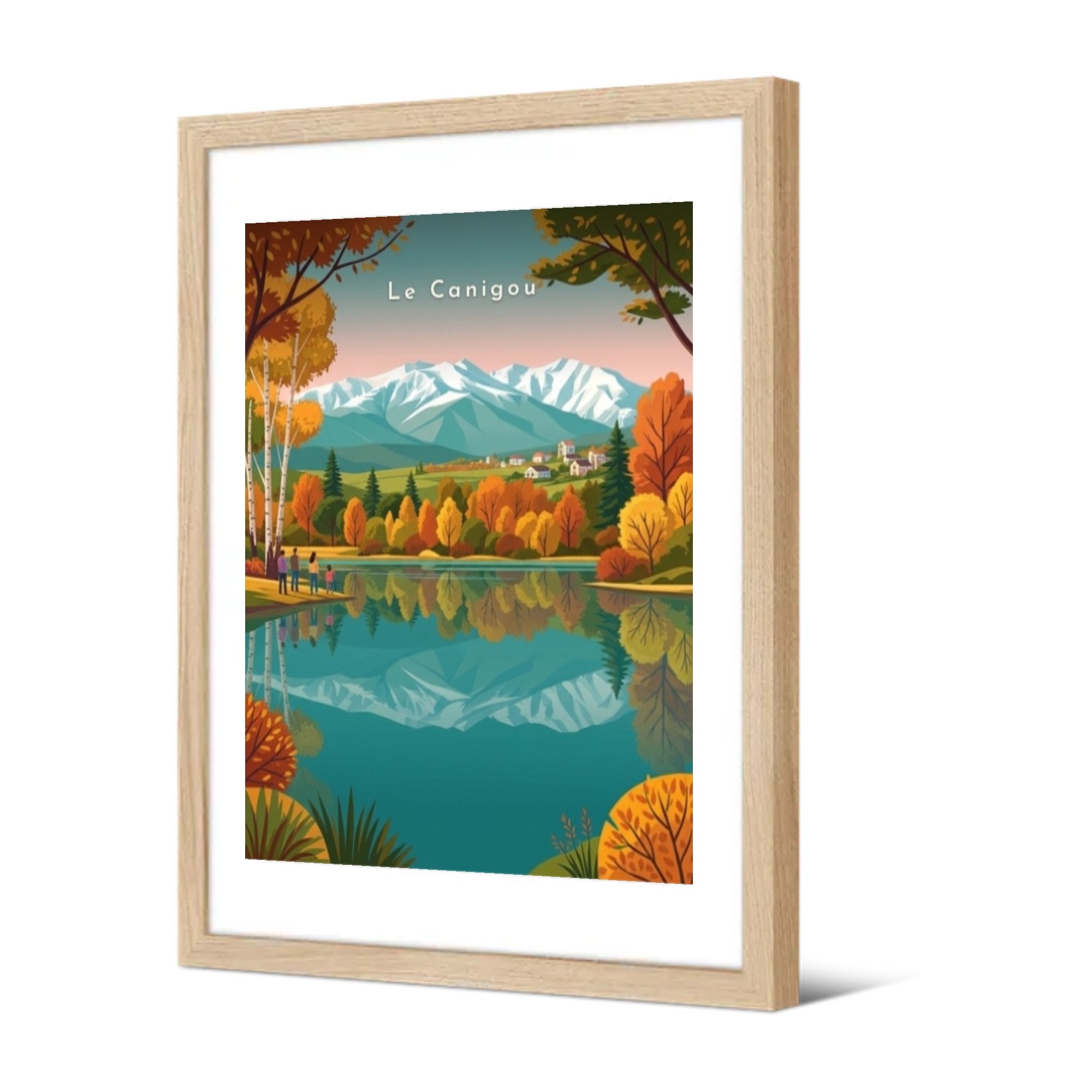 Le Canigou — Pôdevache, encadrée, vue de trois quarts
