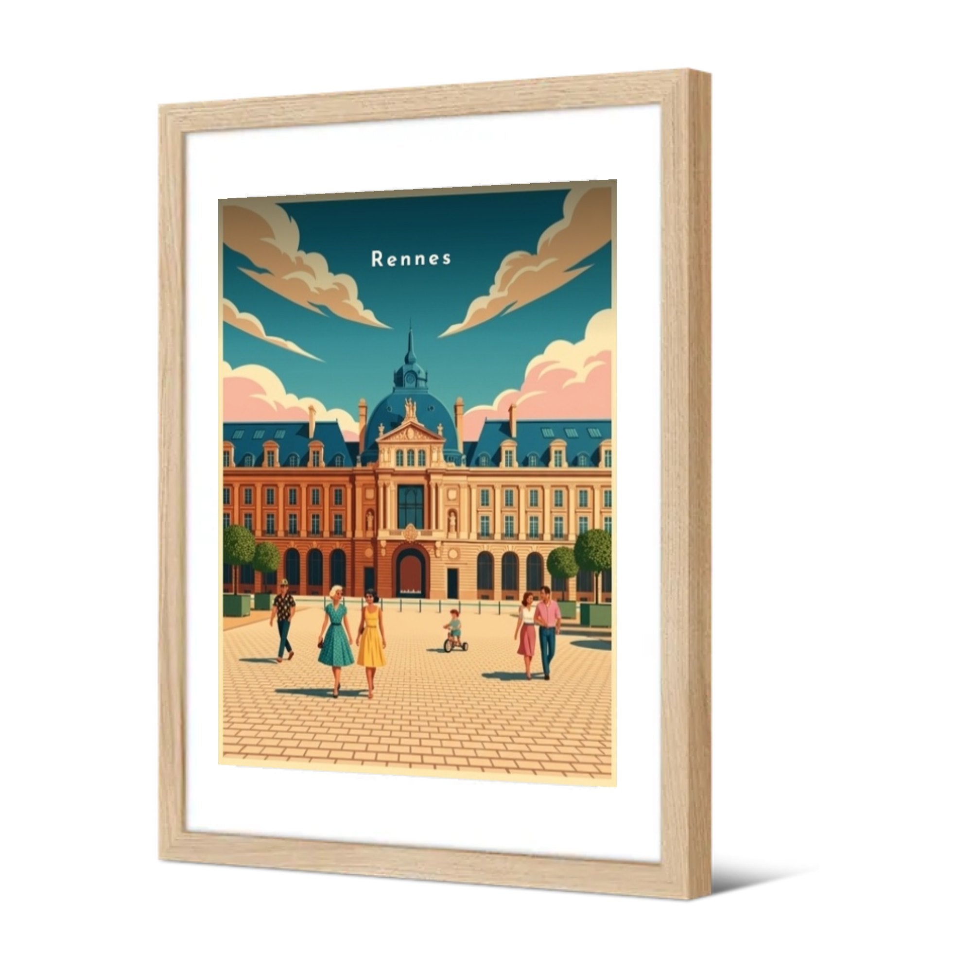 Le Palais du Commerce — Pôdevache, encadrée, vue de trois quarts
