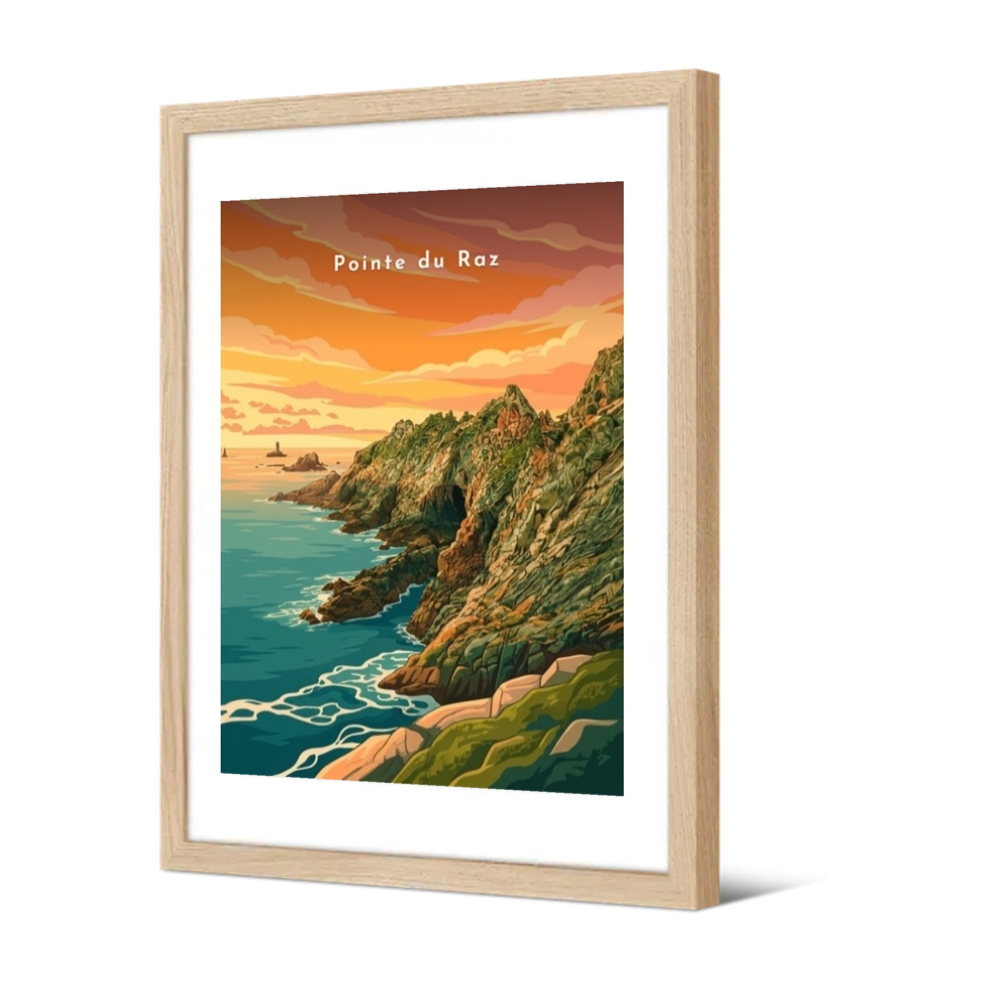 Pointe du Raz — Pôdevache, encadrée, vue de trois quarts