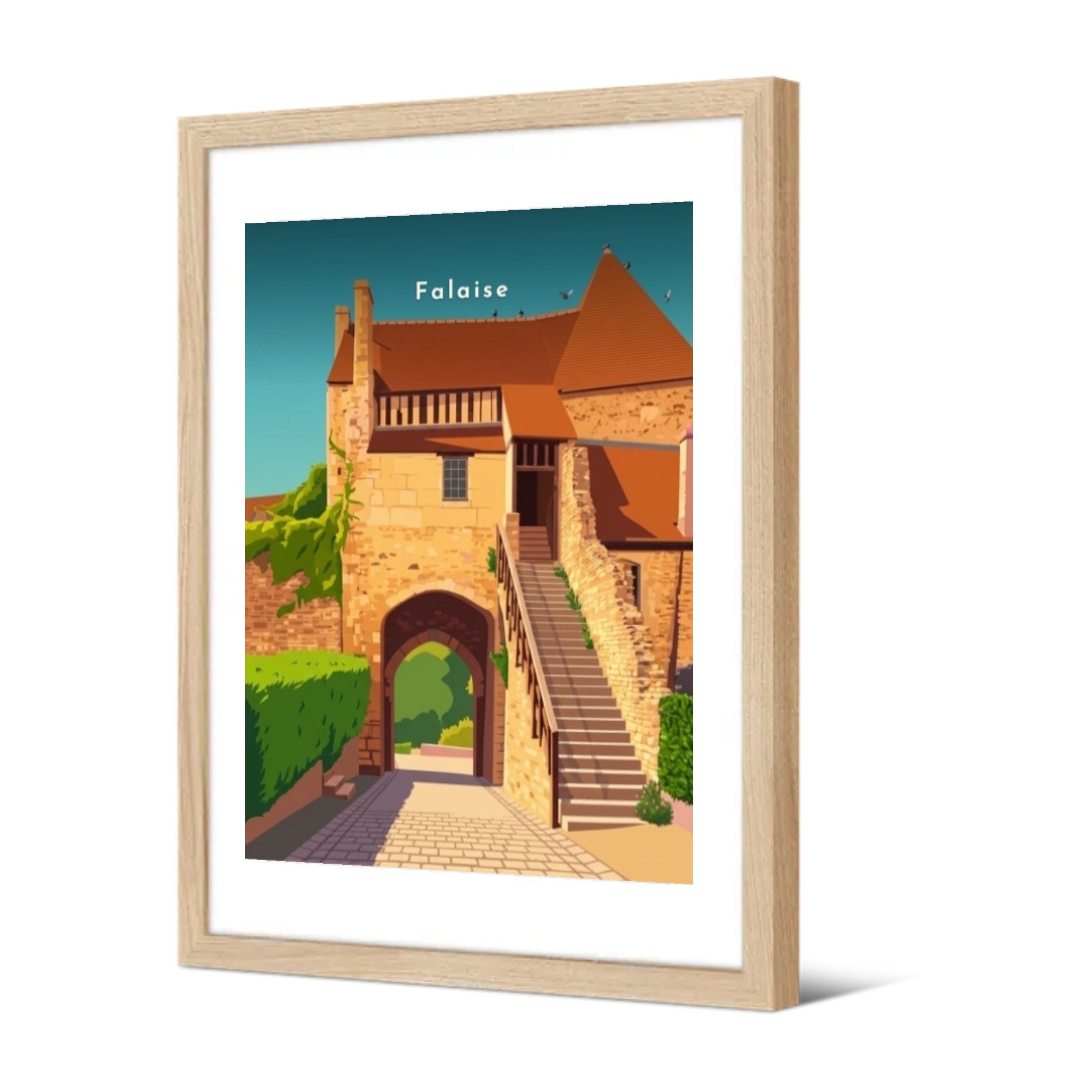 Le châtelet d'entrée du château — Pôdevache, encadrée, vue de trois quarts