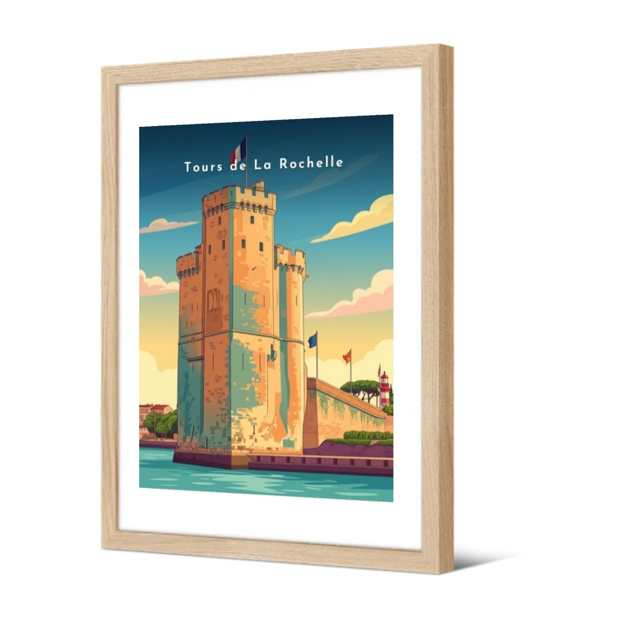 Tours de La Rochelle — Pôdevache, encadrée, vue de trois quarts