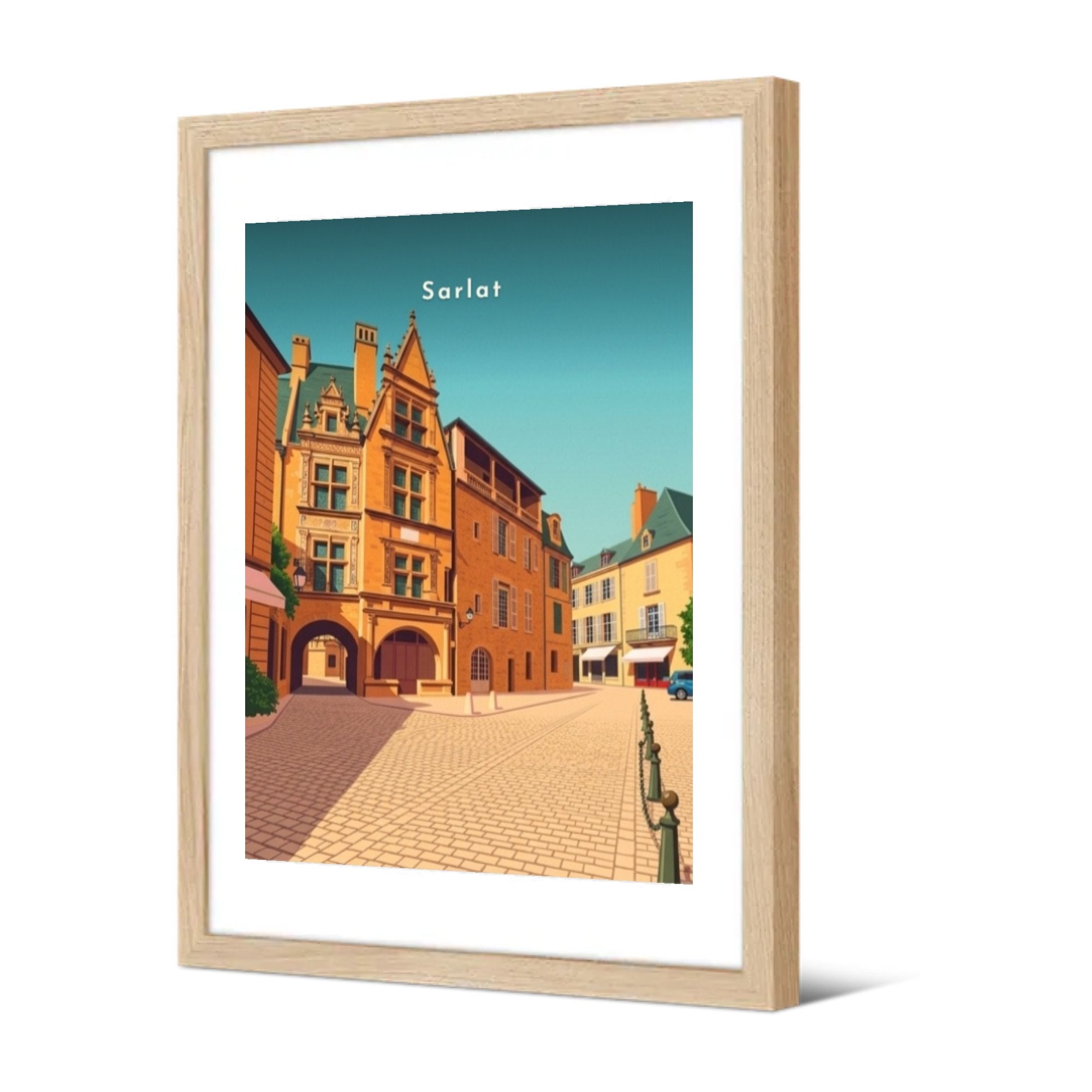 Sarlat — Pôdevache, encadrée, vue de trois quarts