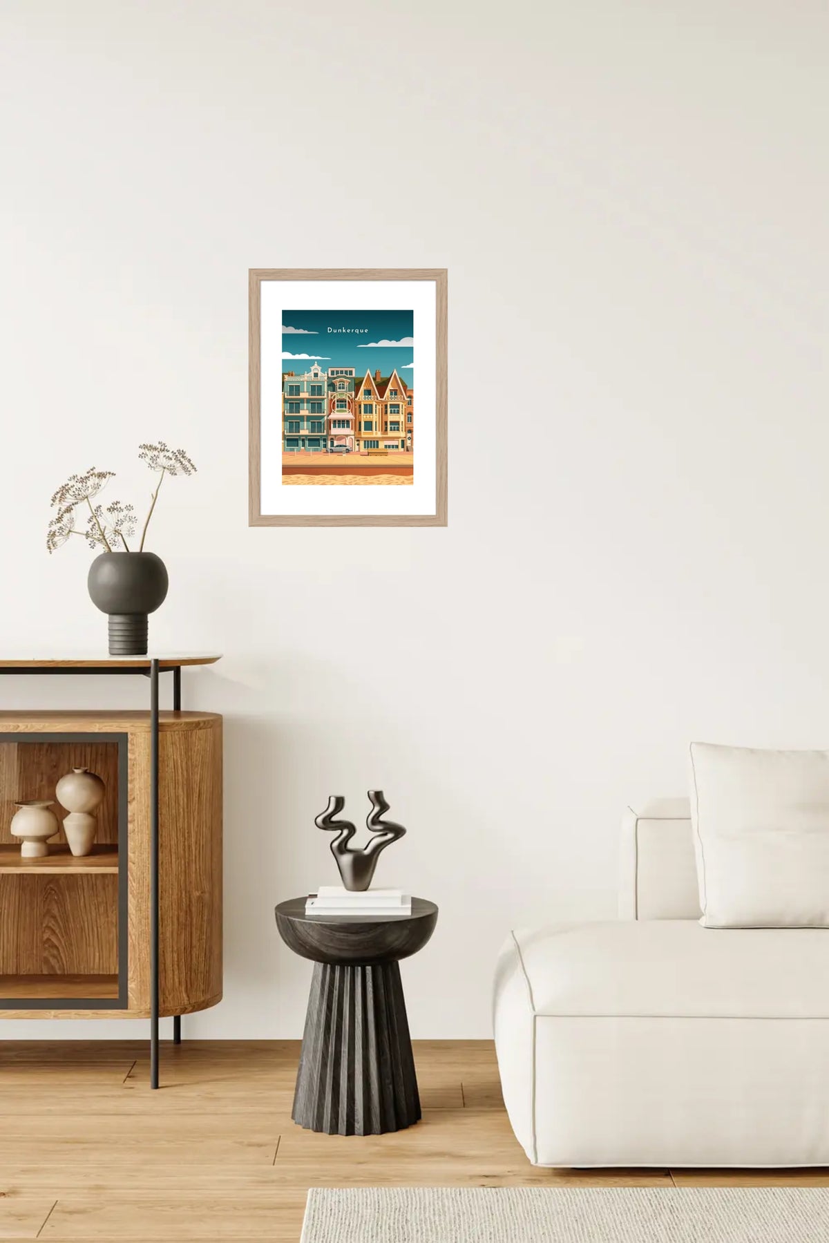 Villas de Malo-les-Bains — Pôdevache, en situation sur un mur