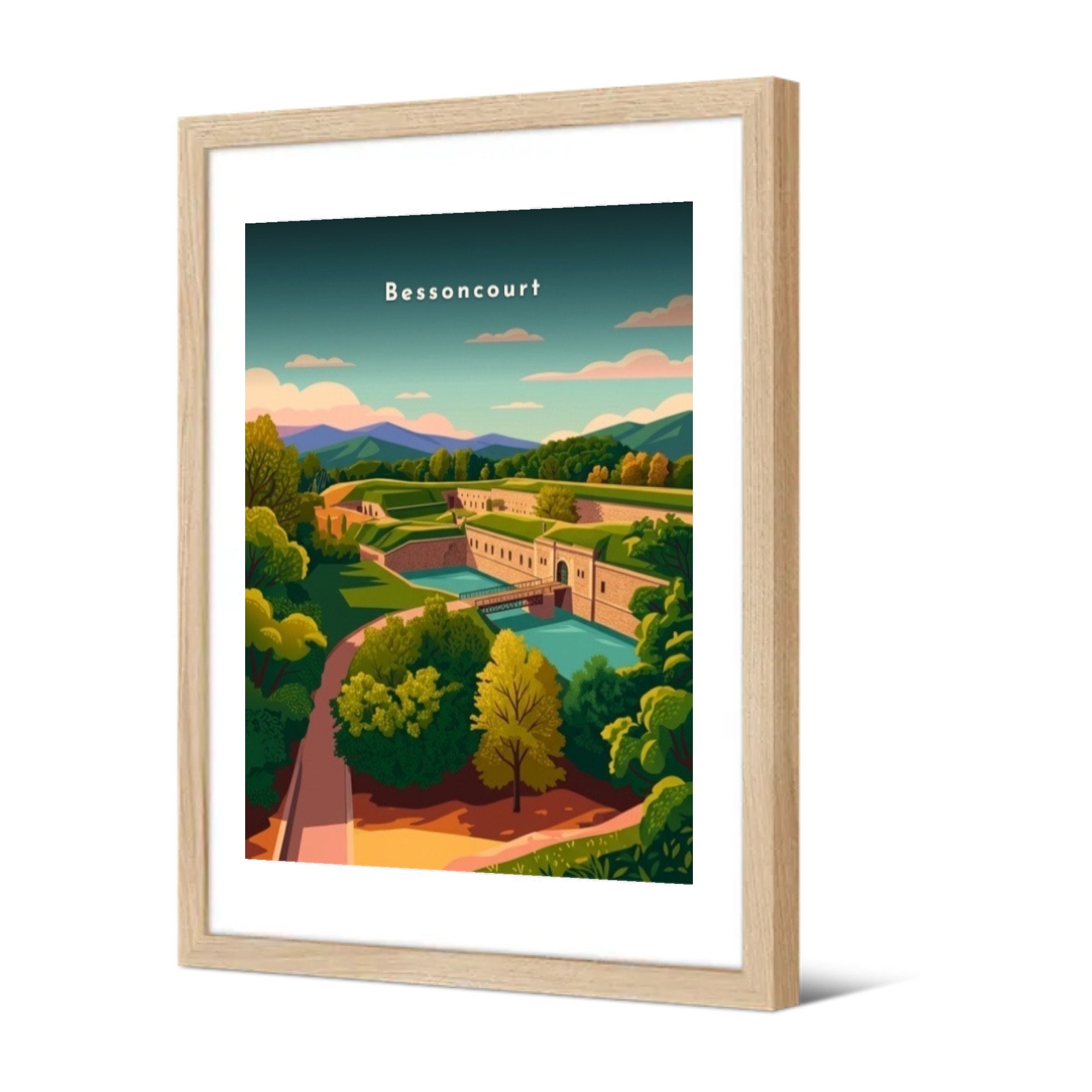Le fort Senarmont — Pôdevache, encadrée, vue de trois quarts