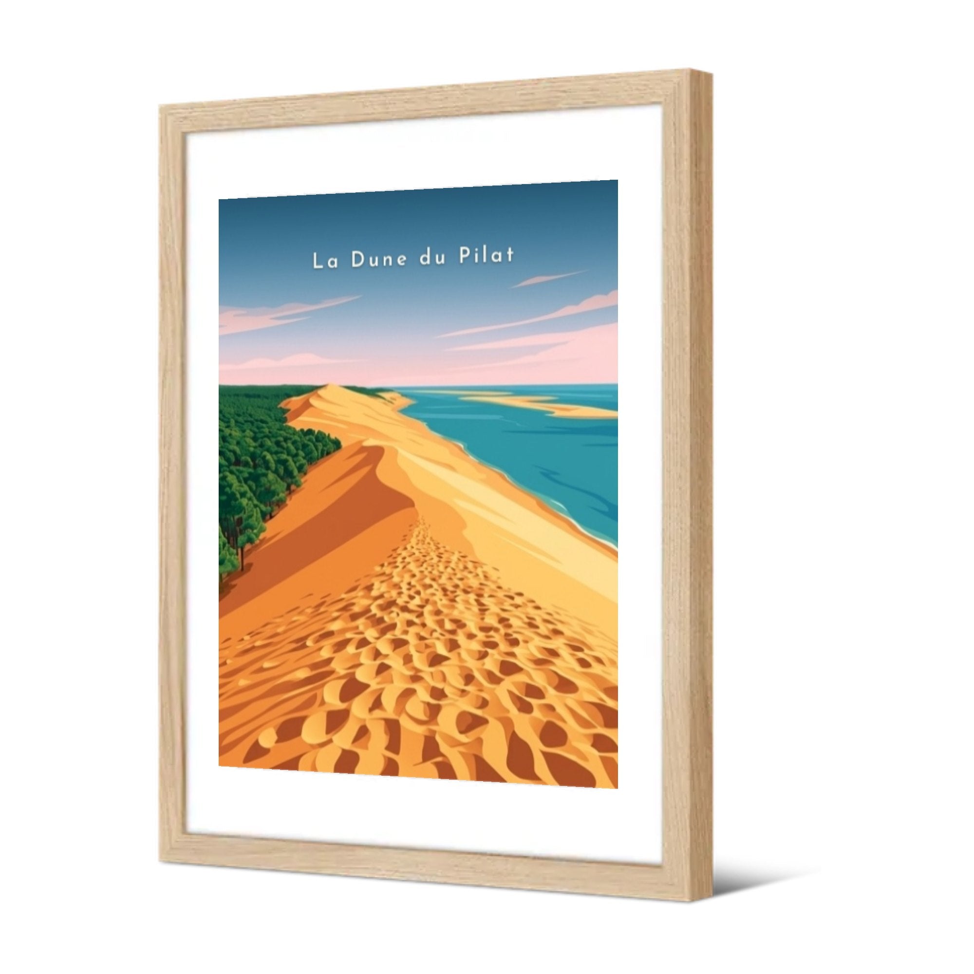 La Dune du Pilat — Pôdevache, encadrée, vue de trois quarts