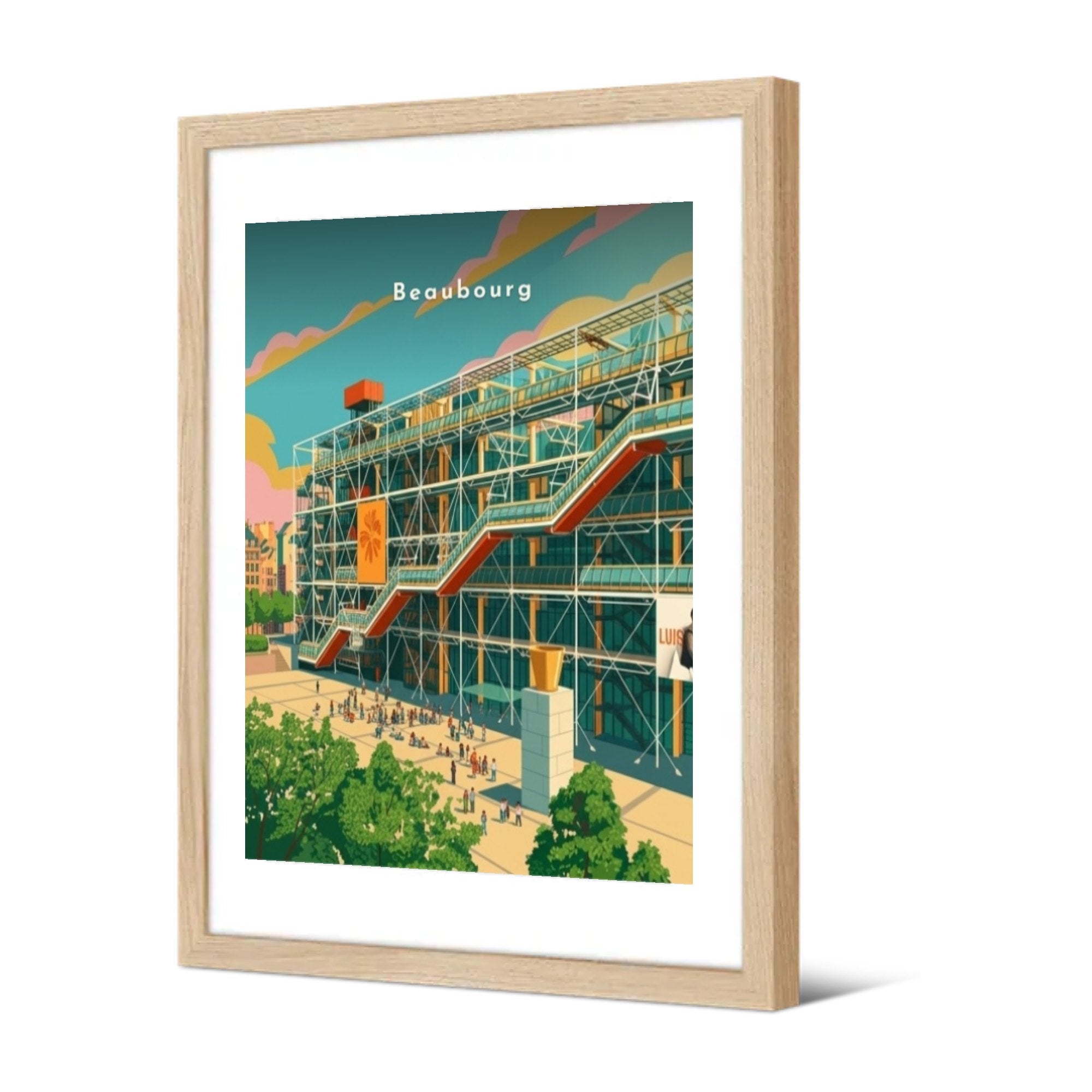 Beaubourg — Pôdevache, encadrée, vue de trois quarts