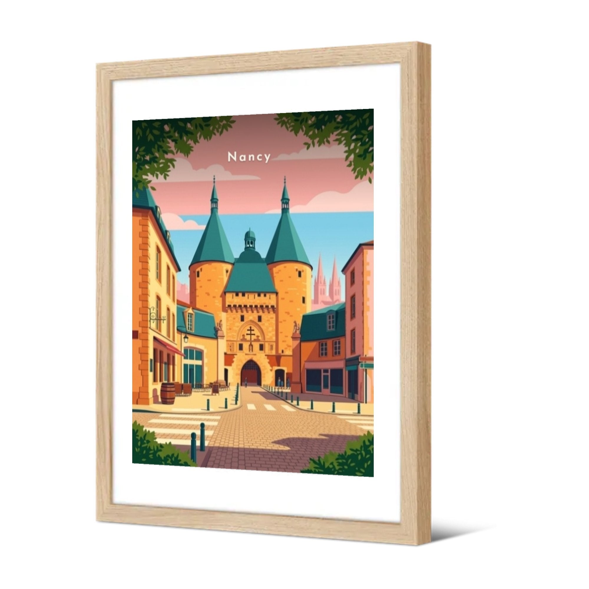 Porte de la Craffe — Pôdevache, encadrée, vue de trois quarts