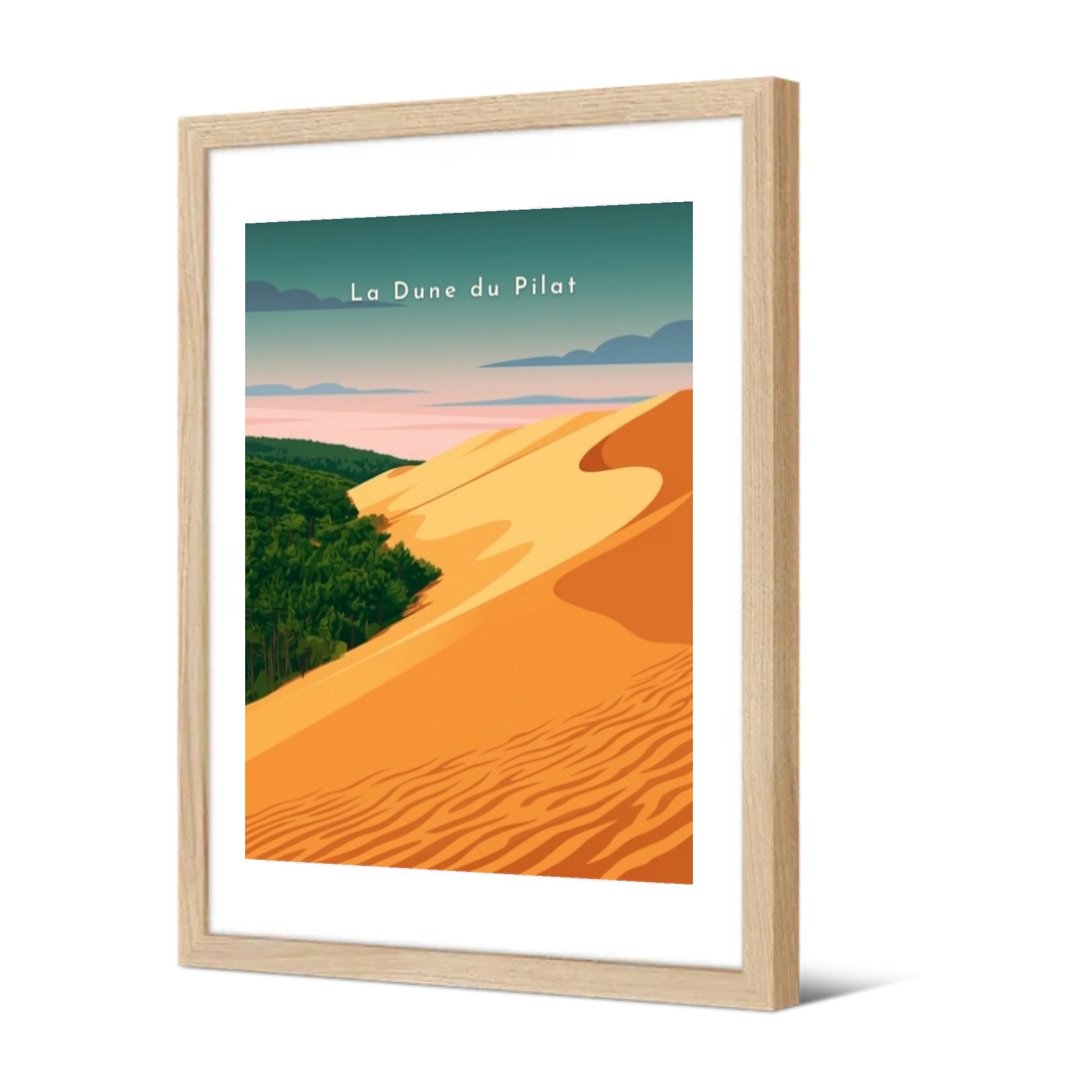 La Dune du Pilat — Pôdevache, encadrée, vue de trois quarts