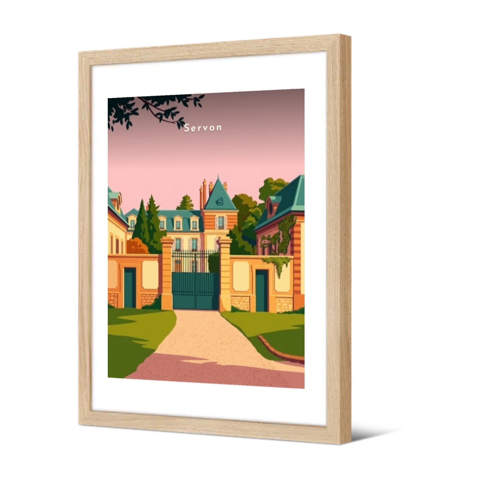 Le Château — Pôdevache, encadrée, vue de trois quarts