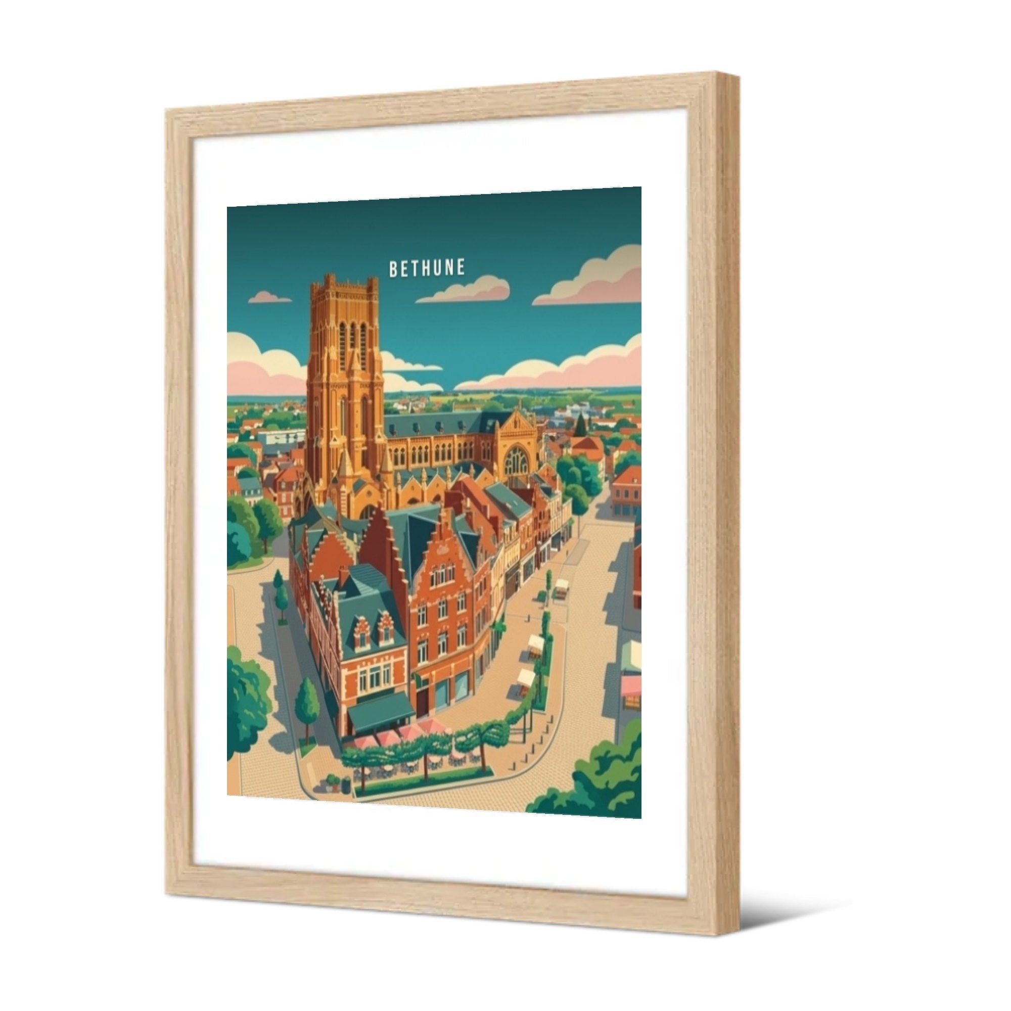 Église Saint-Vaast — Pôdevache, encadrée, vue de trois quarts