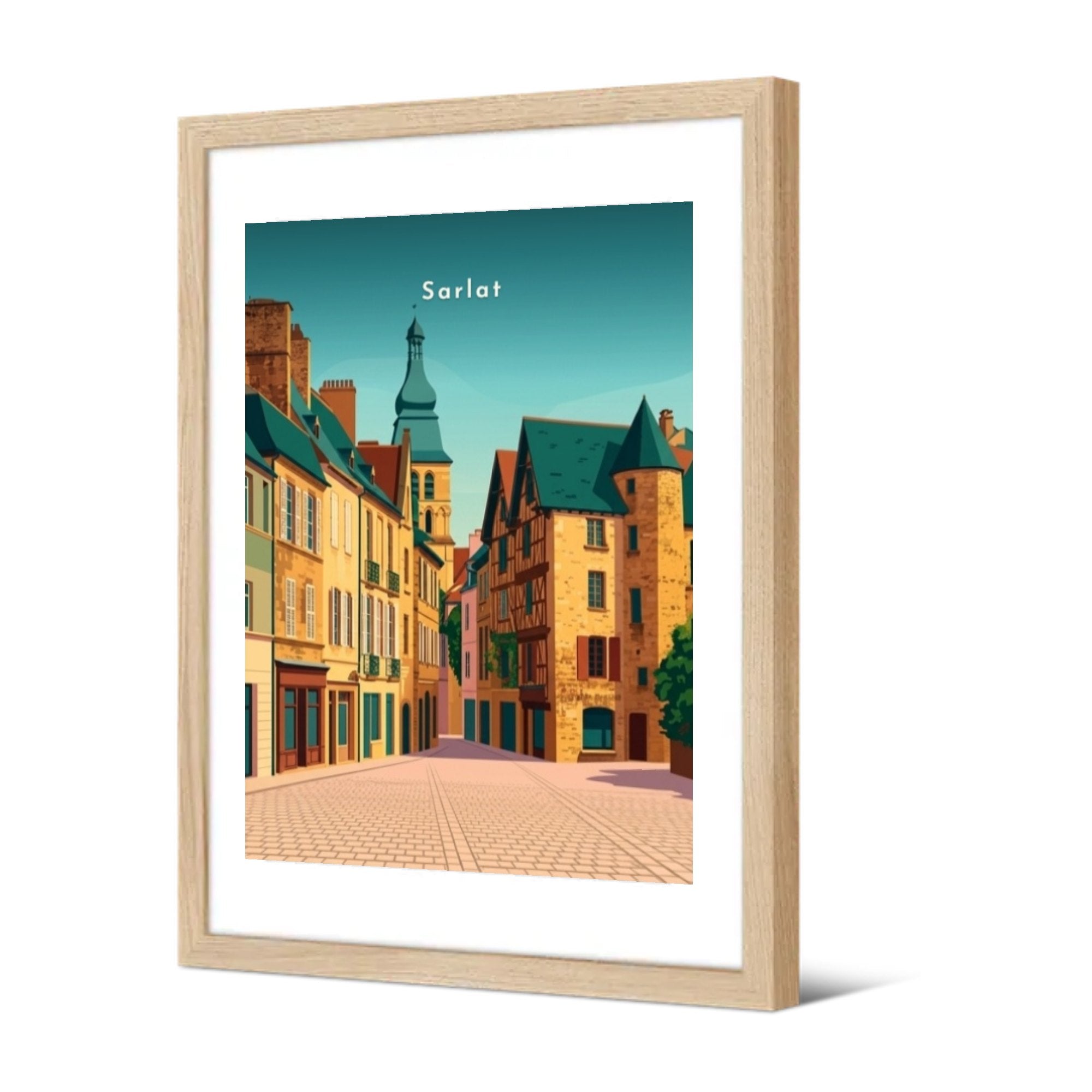 Sarlat — Pôdevache, encadrée, vue de trois quarts