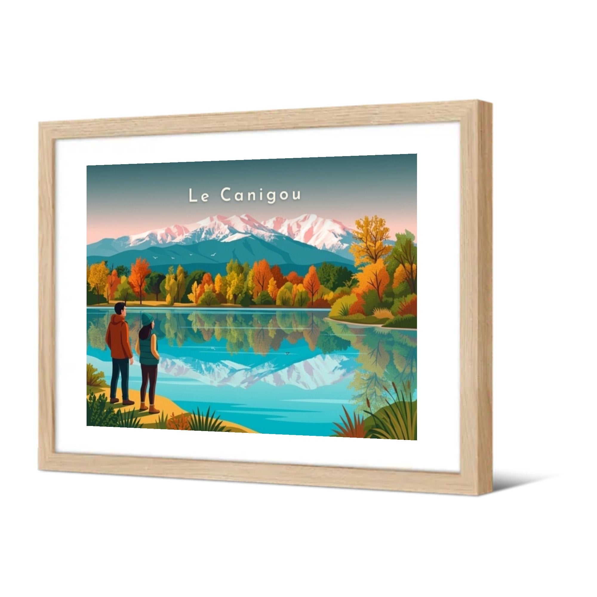 Le Canigou — Pôdevache, encadrée, vue de trois quarts