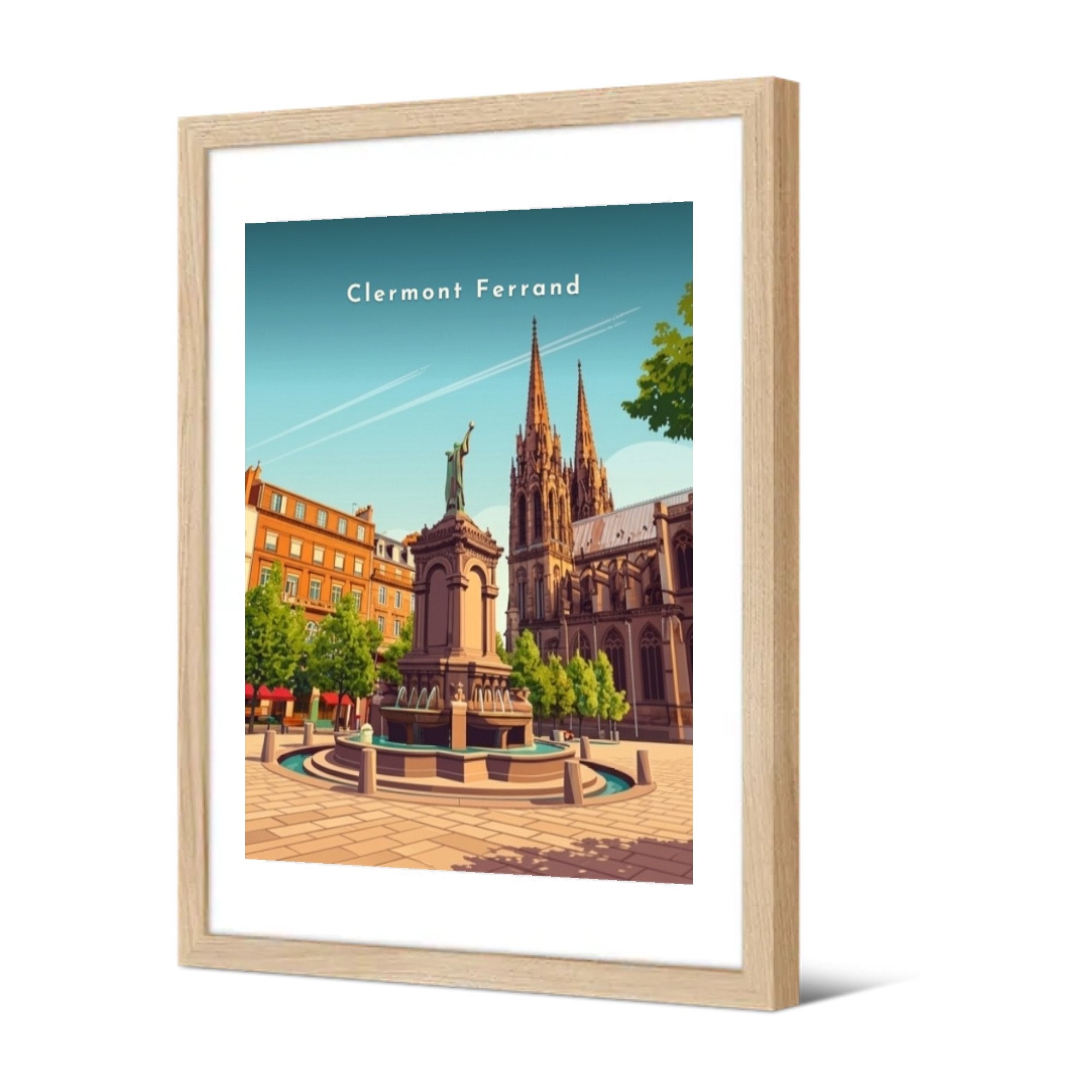 Place de la Victoire — Pôdevache, encadrée, vue de trois quarts