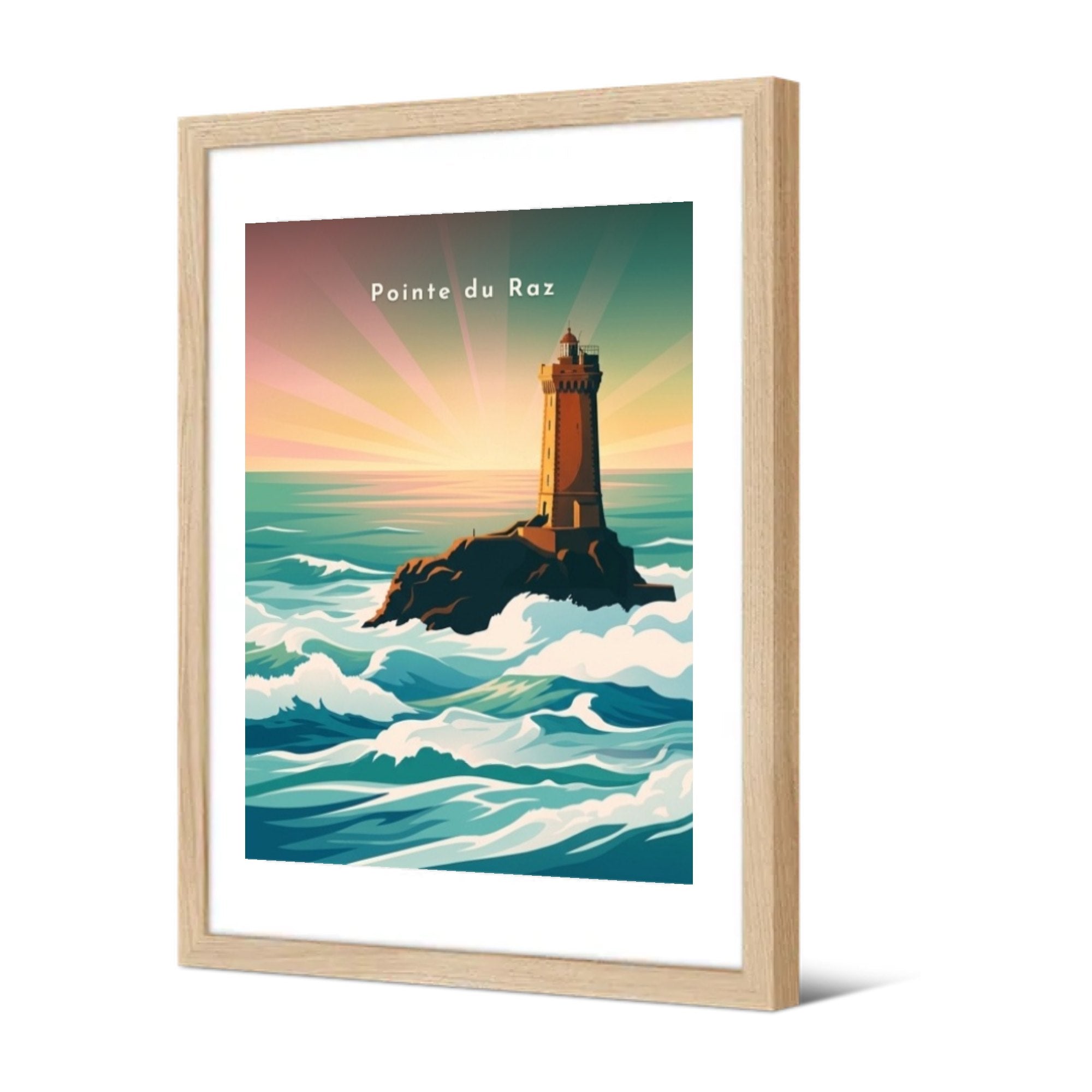 Pointe du Raz — Pôdevache, encadrée, vue de trois quarts