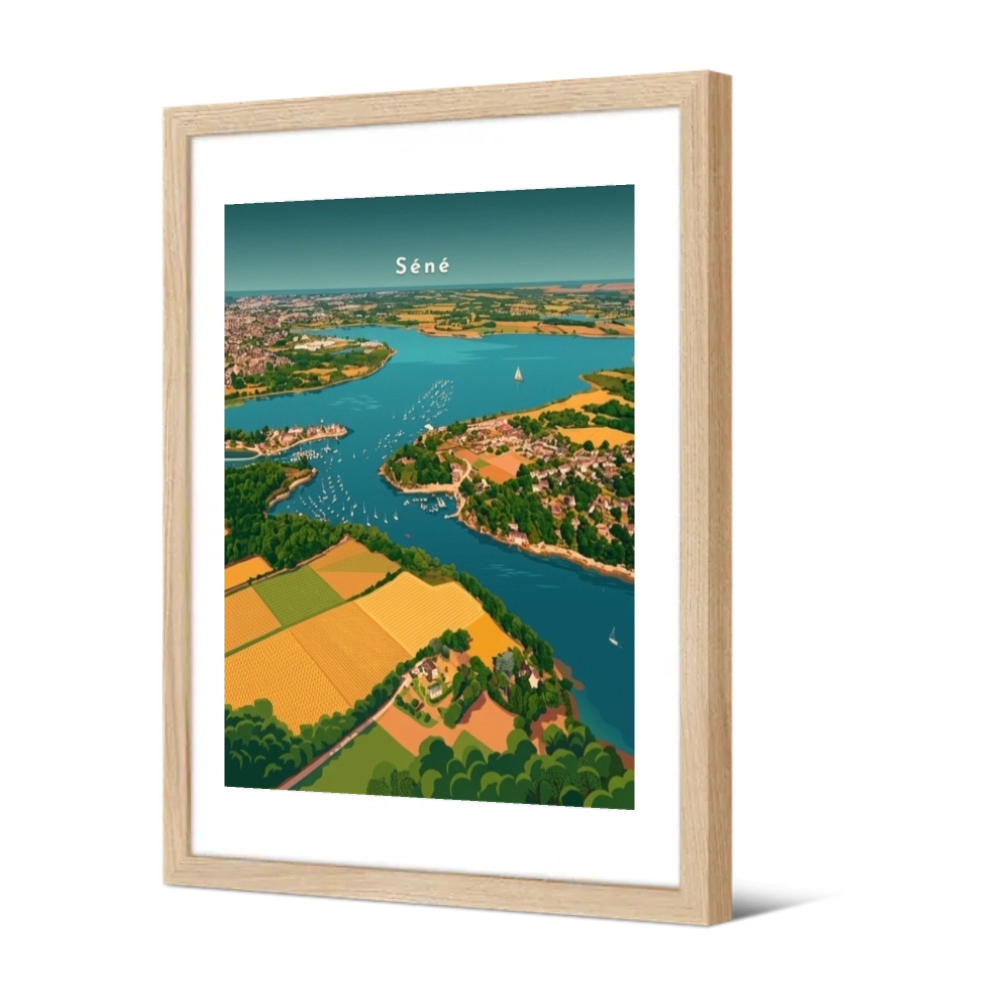 Port-Anna et le golfe du Morbihan — Pôdevache, encadrée, vue de trois quarts
