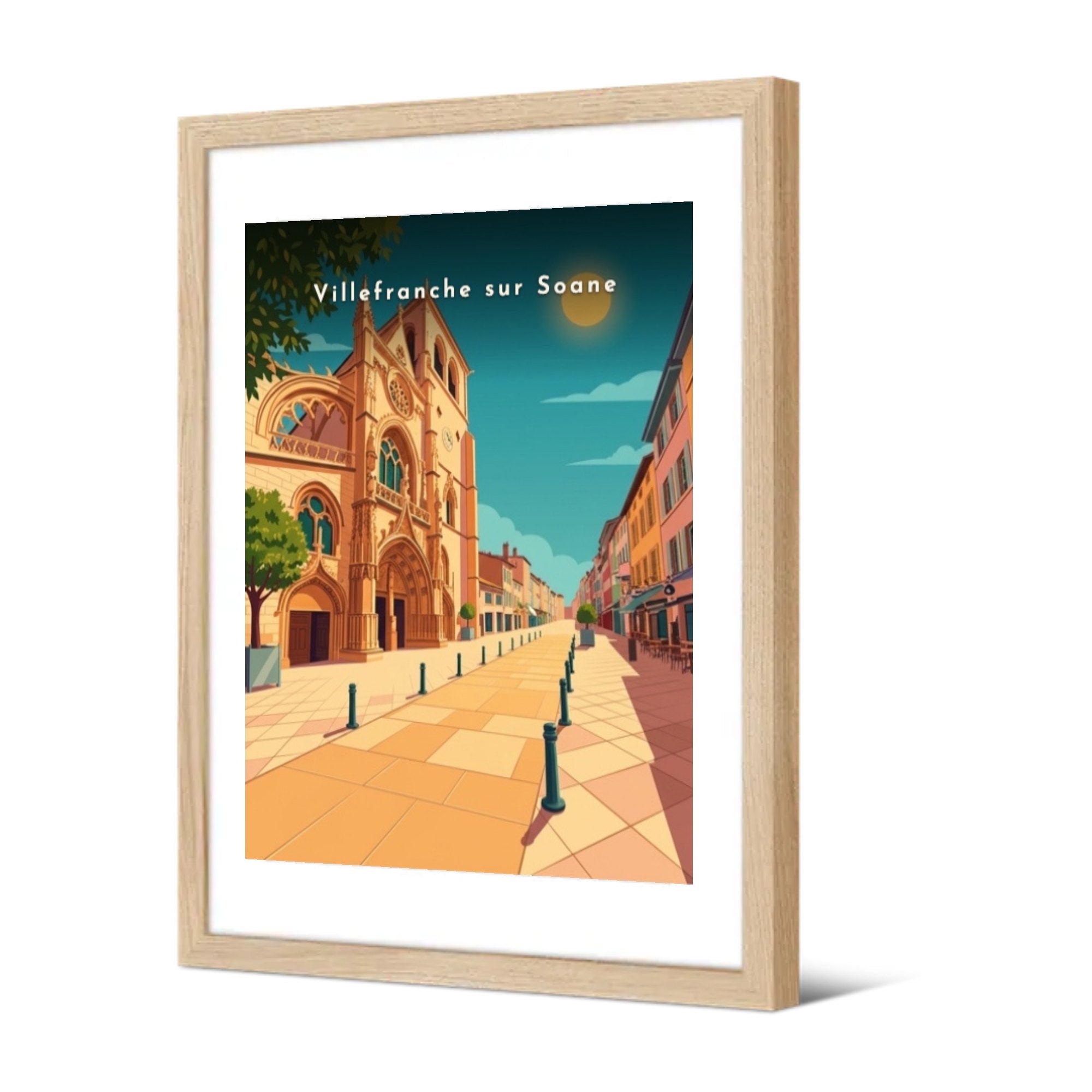 Villefranche sur Soane — Pôdevache, encadrée, vue de trois quarts