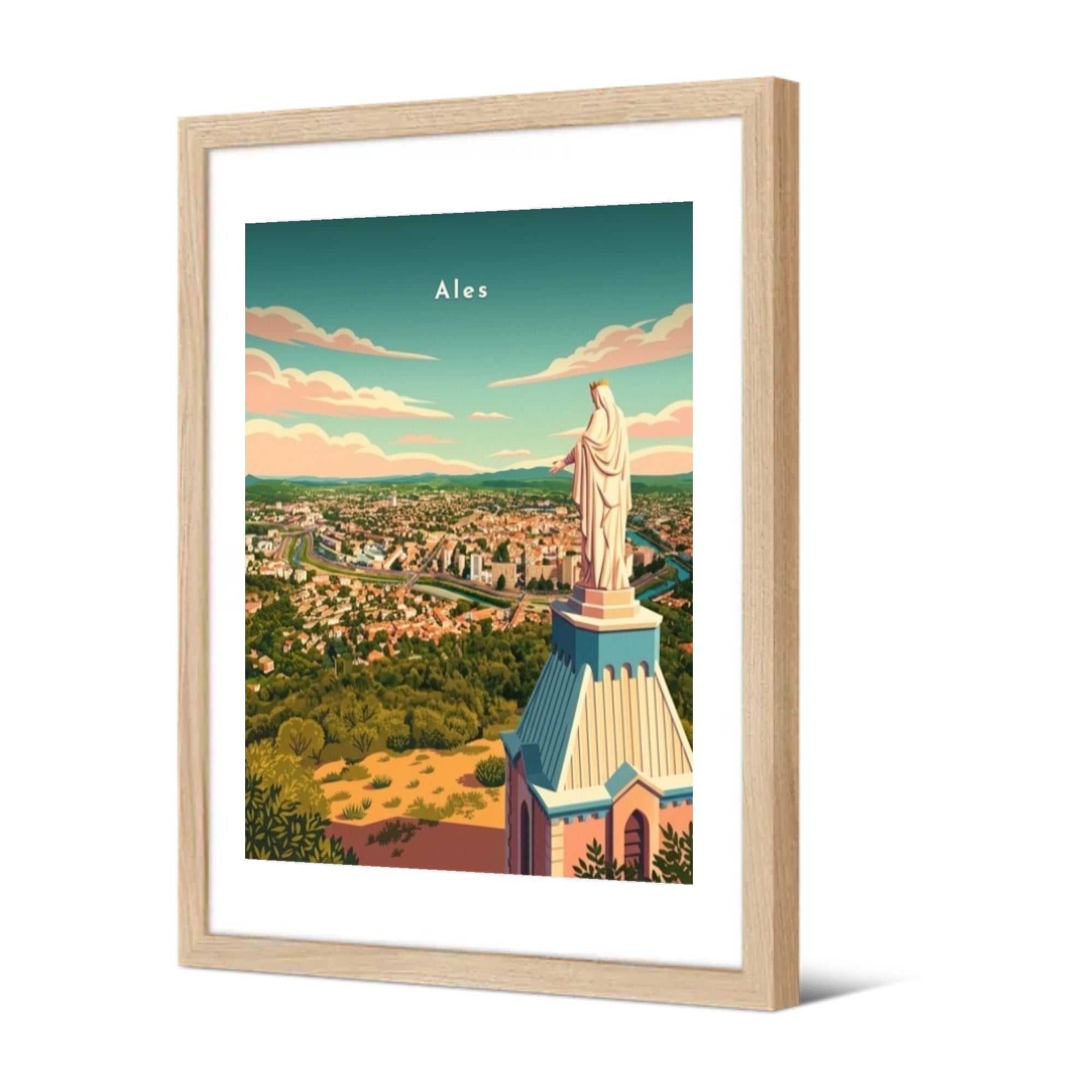 Notre-Dame des Mines — Pôdevache, encadrée, vue de trois quarts