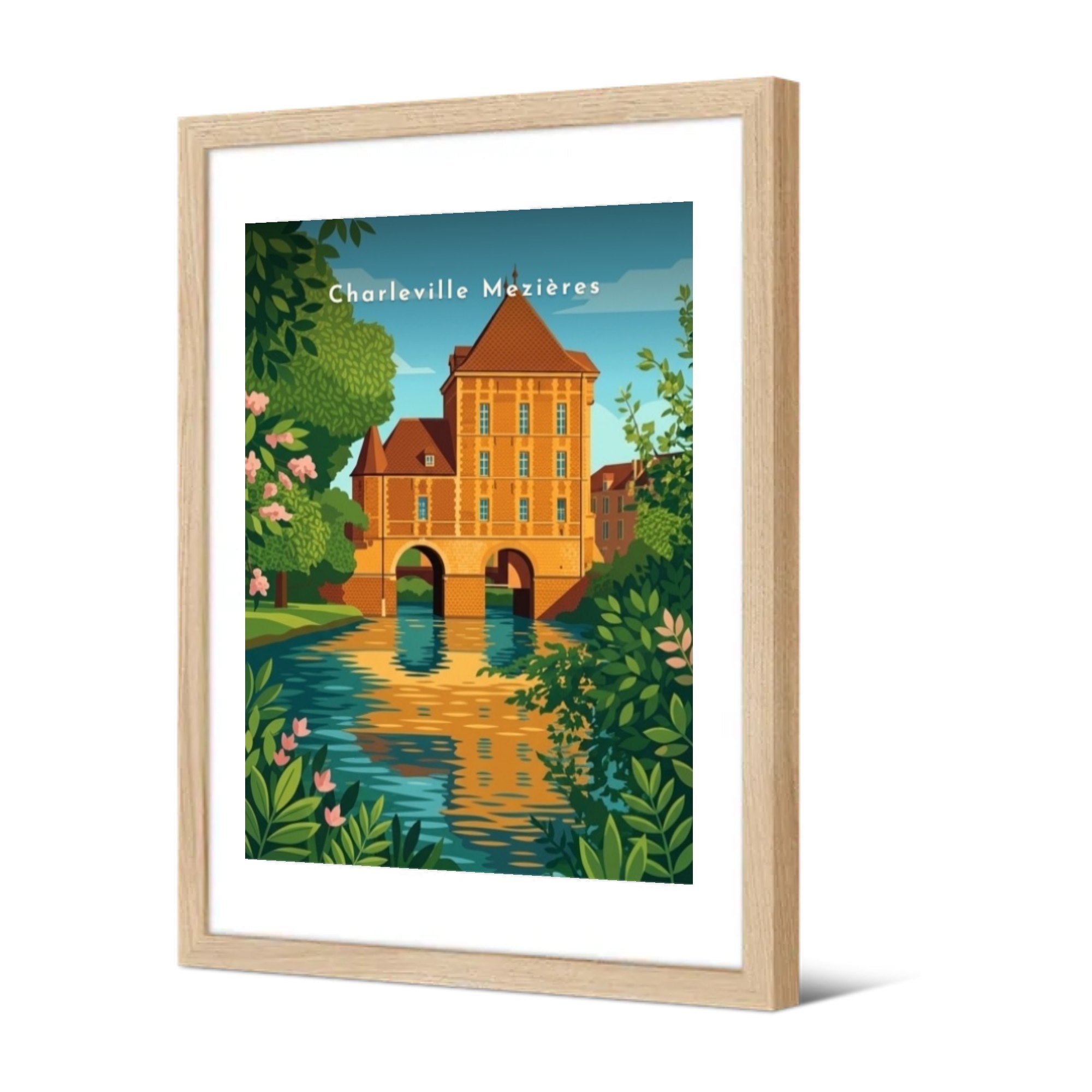 Le Vieux Moulin — Pôdevache, encadrée, vue de trois quarts